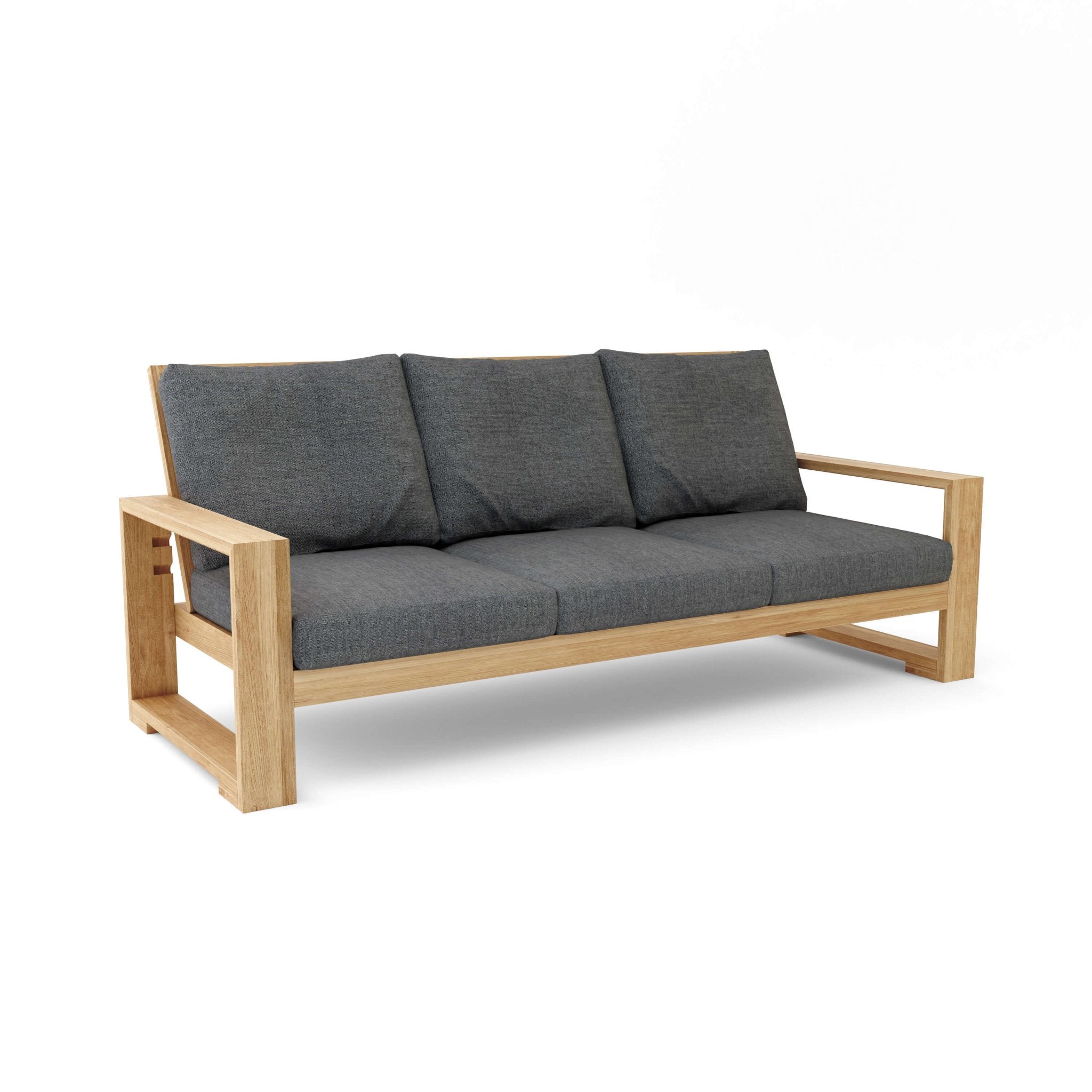 Capistrano Deep Seating Sofa – Teak Sofa (Cast Charcoal) by Anderson Teak
