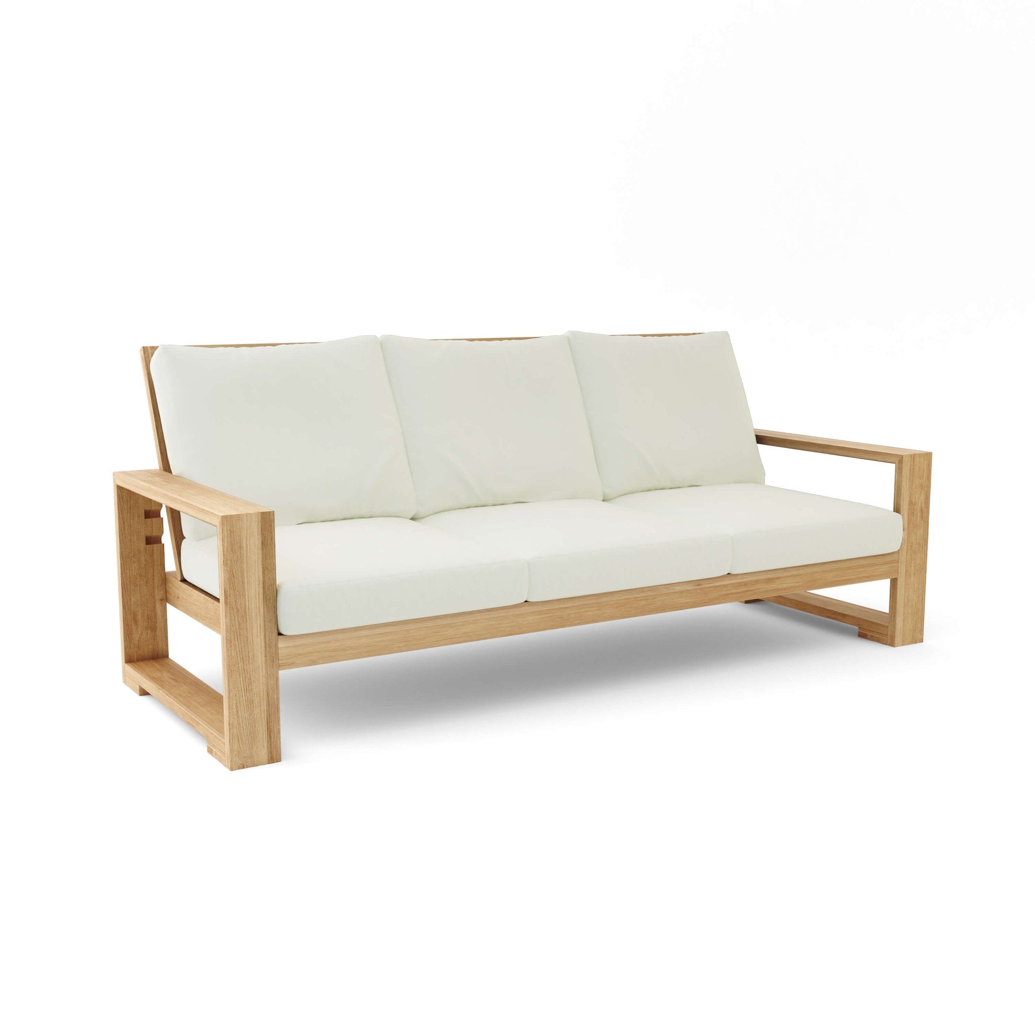 Capistrano Deep Seating Sofa – Teak Sofa (Natural) by Anderson Teak