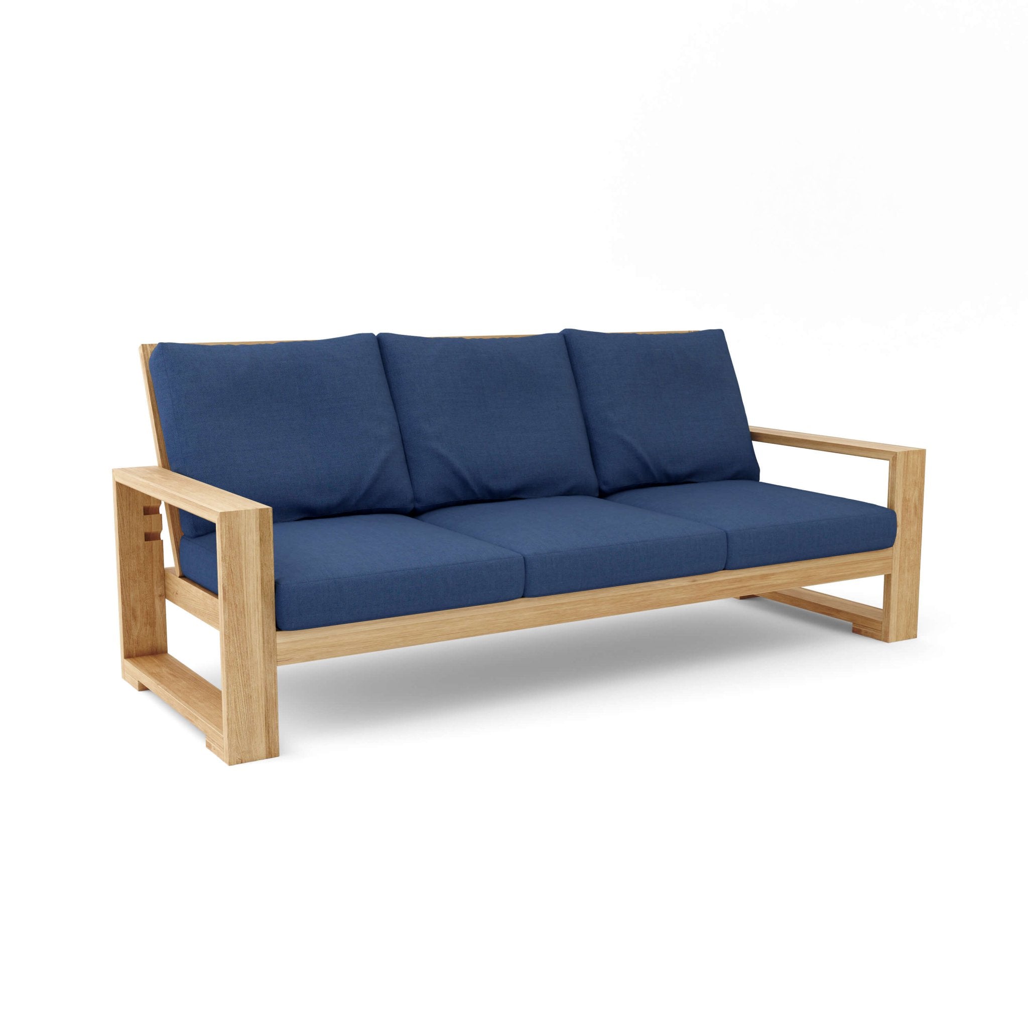 Capistrano Deep Seating Sofa – Teak Sofa (Navy) by Anderson Teak