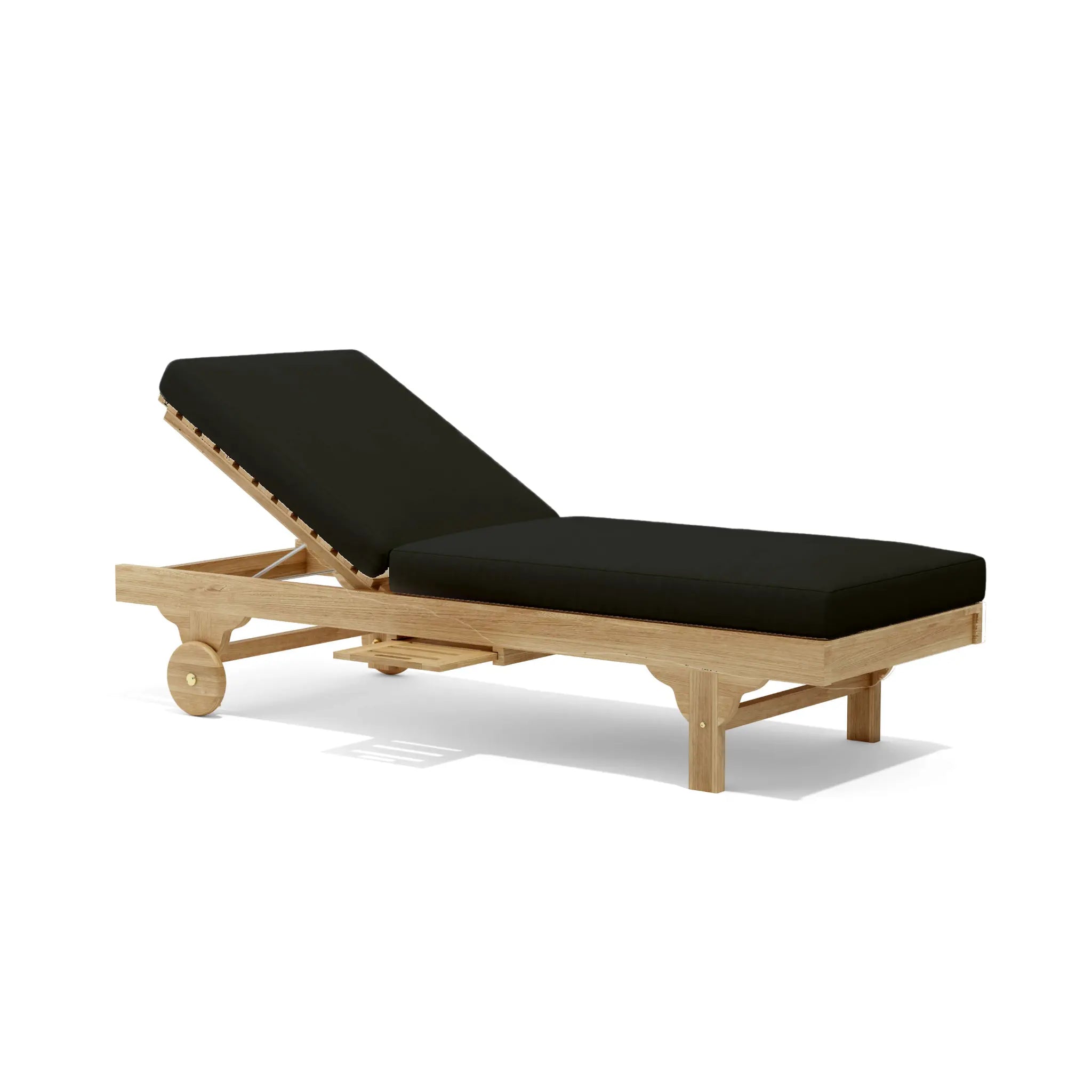 Capri New Sun Lounger – Teak Daybed (Black) by Anderson Teak