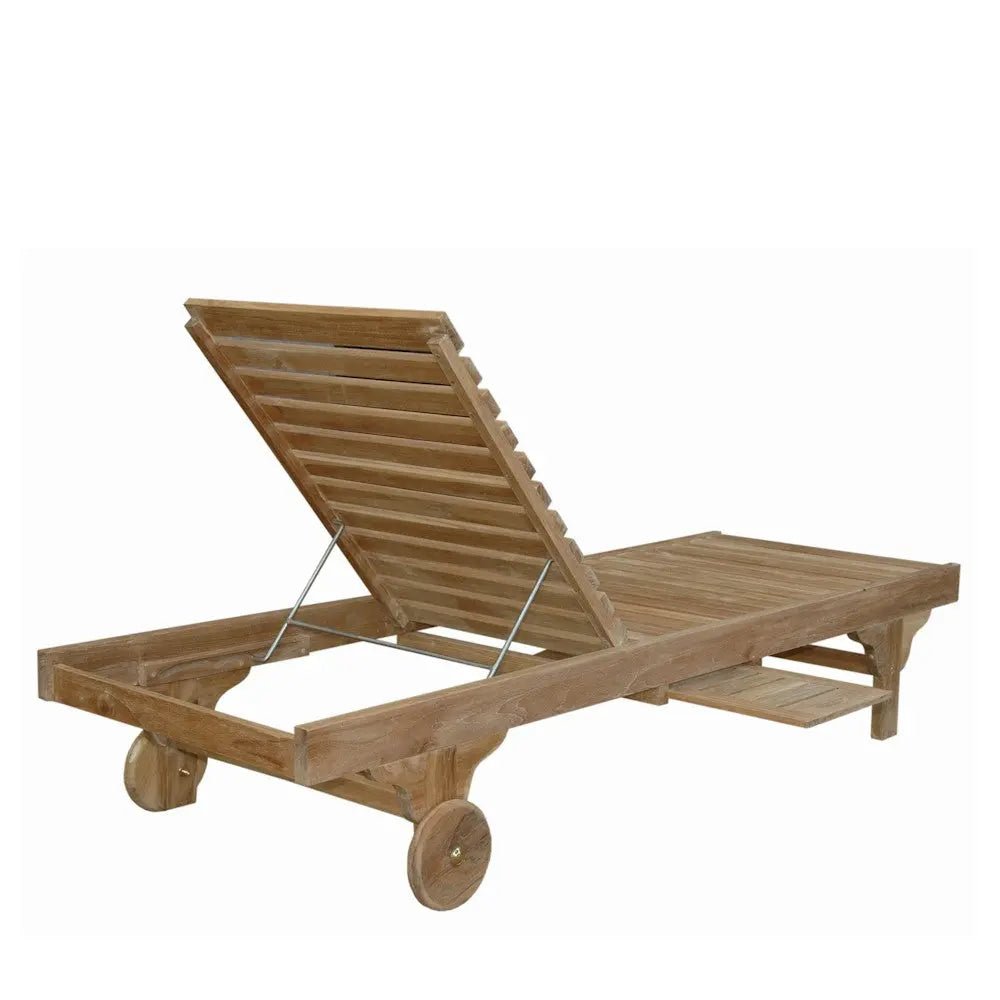 Capri New Sun Lounger – Teak Daybed (No Cushion) by Anderson Teak