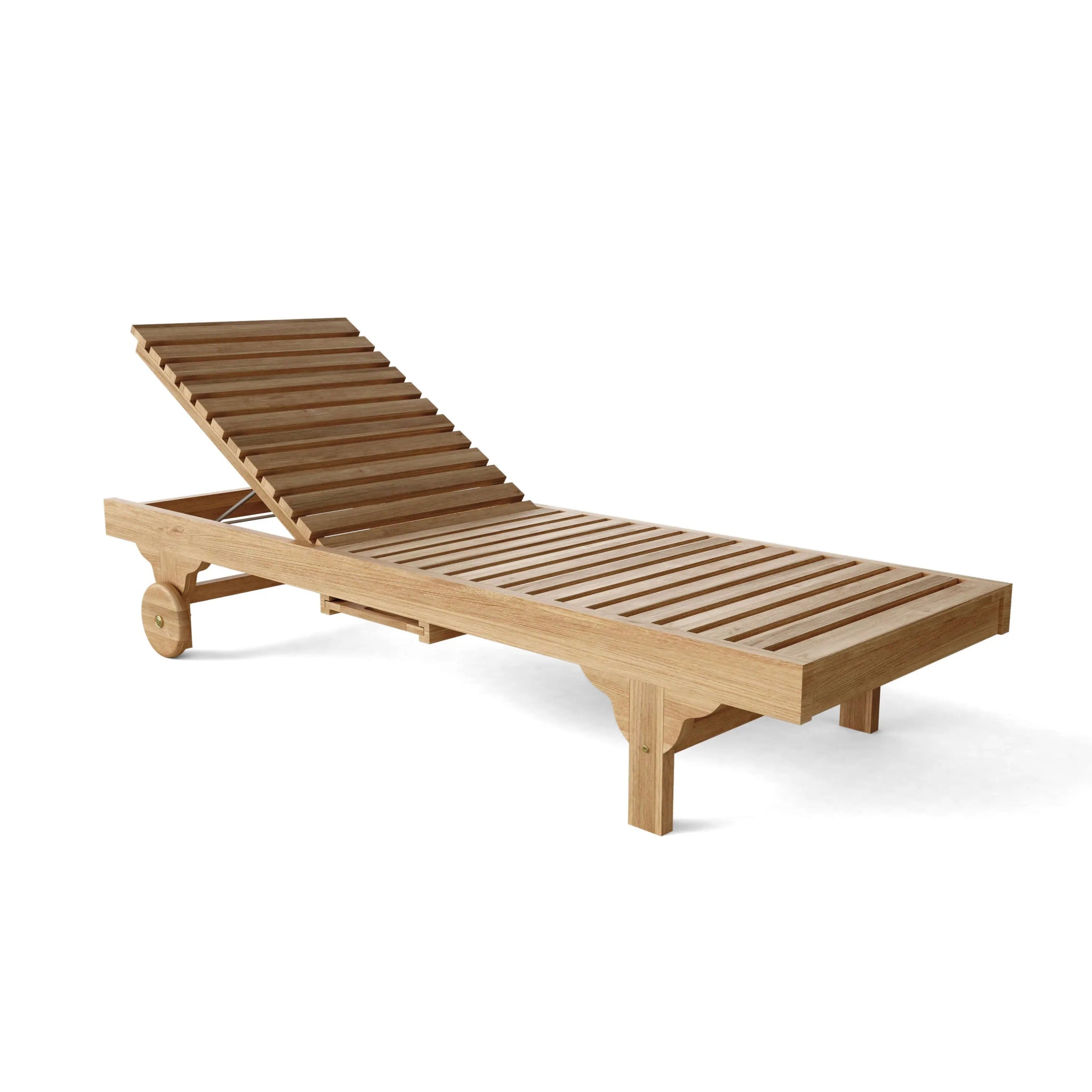 Capri New Sun Lounger – Teak Daybed (No Cushion) by Anderson Teak