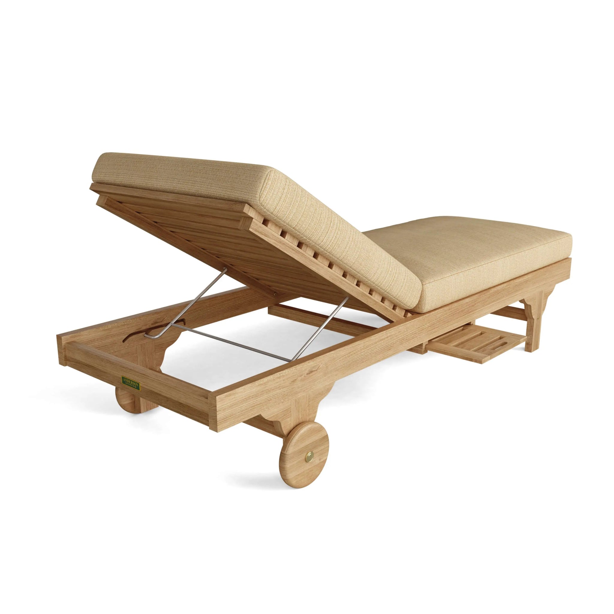 Capri New Sun Lounger – Teak Daybed (No Cushion) by Anderson Teak