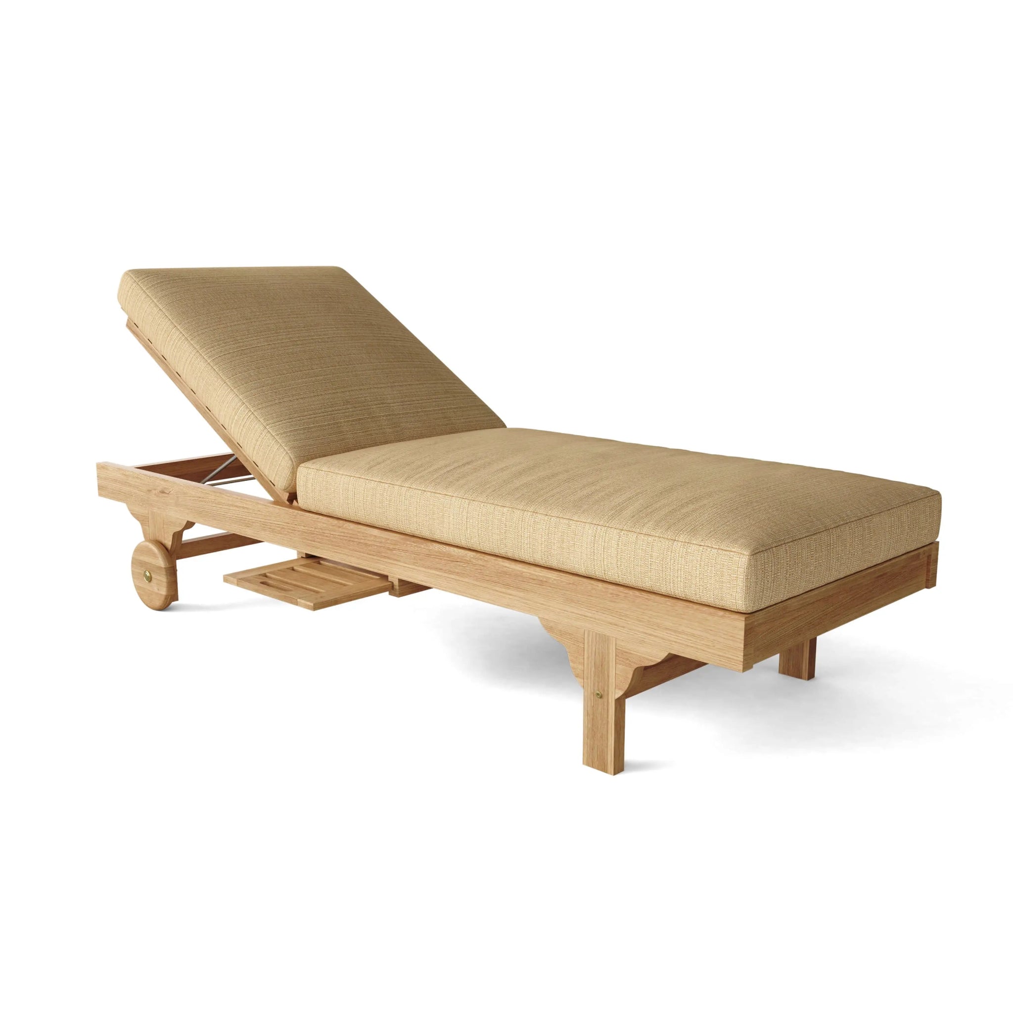 Capri New Sun Lounger – Teak Daybed (No Cushion) by Anderson Teak