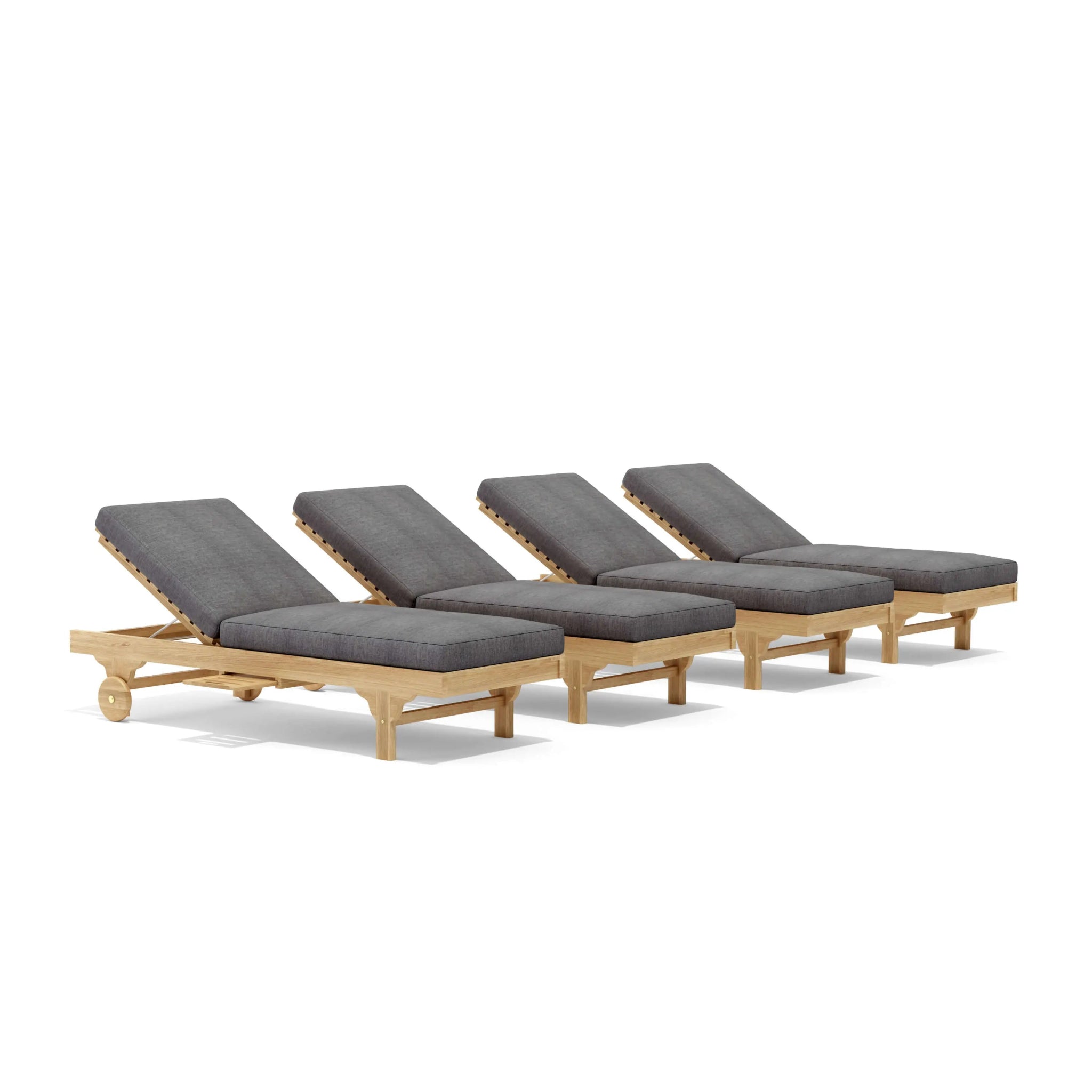 Capri Sun Lounger Set – Teak Daybed (Cast Slate) by Anderson Teak