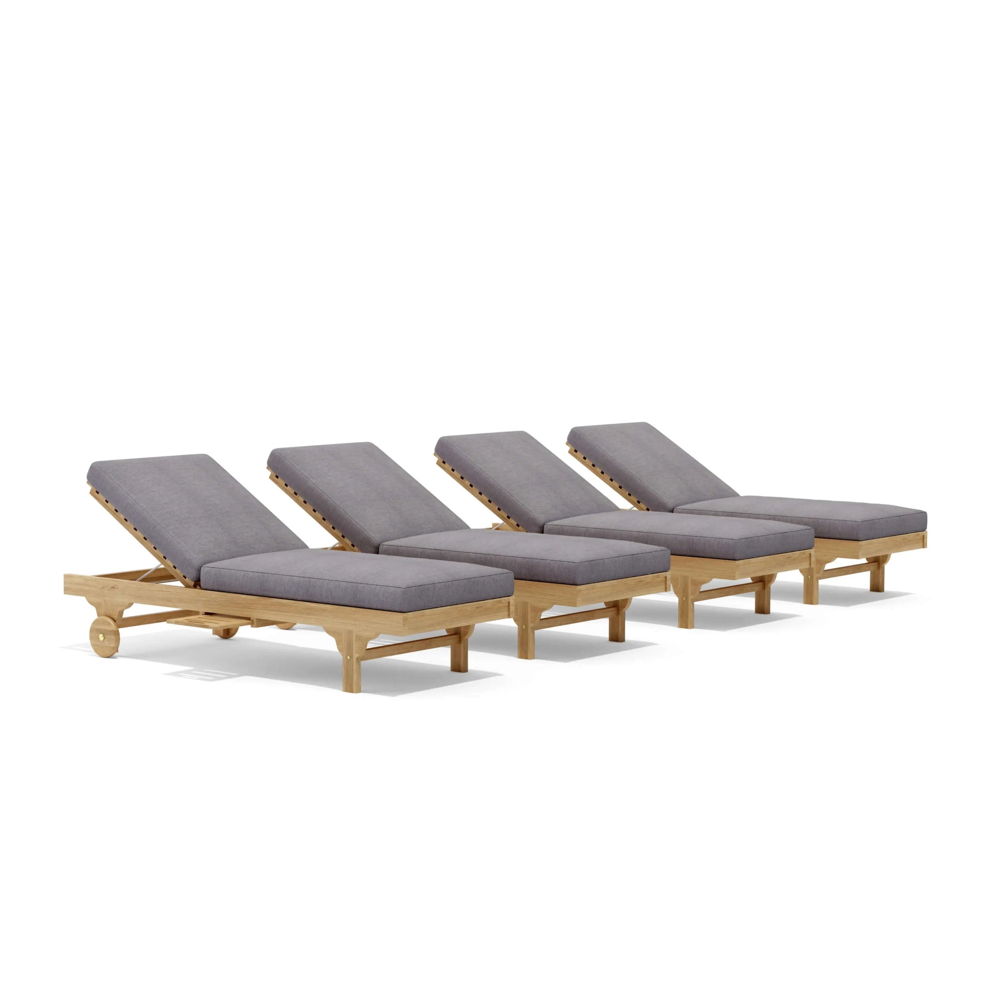 Capri Sun Lounger Set – Teak Daybed (Granite) by Anderson Teak