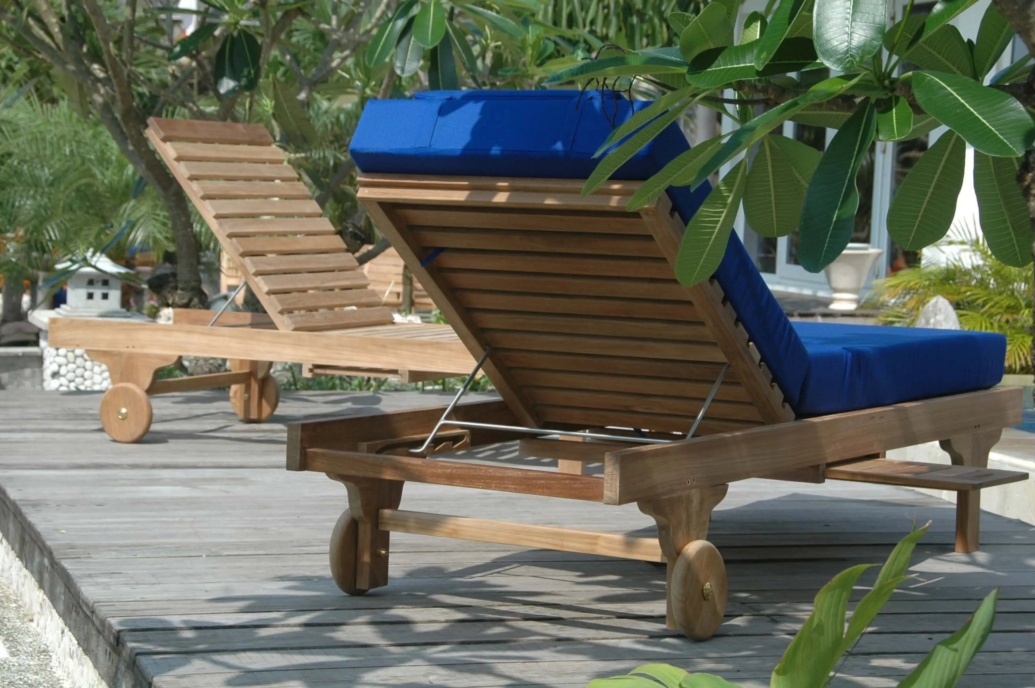 Capri Sun Lounger Set – Teak Daybed (No Cushion) by Anderson Teak