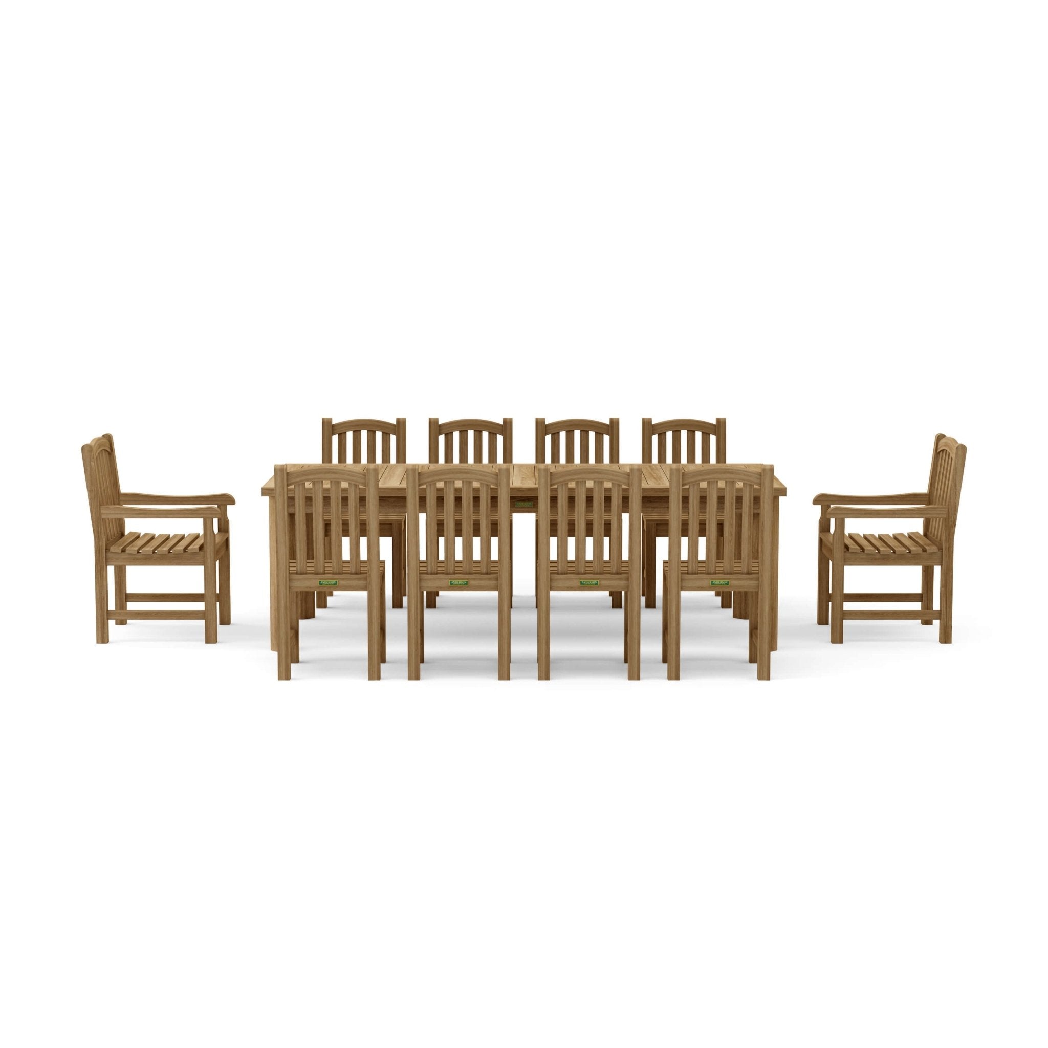 Chelsea 11 - pc Rectangular Dining Table Set – Dining Table Set () by Anderson Teak