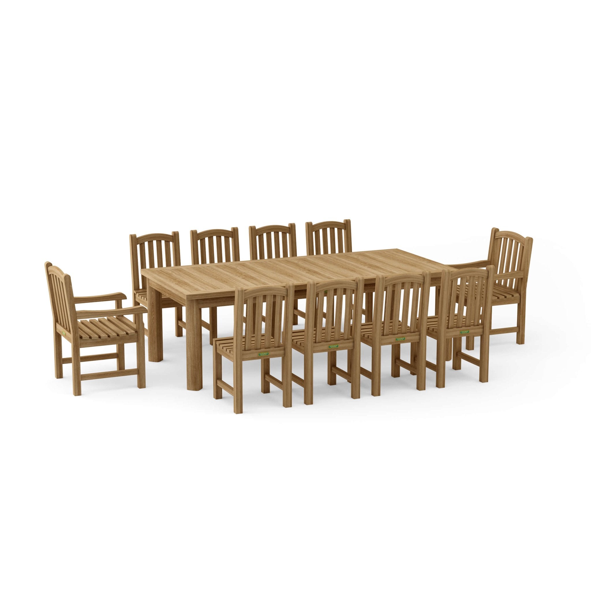 Chelsea 11 - pc Rectangular Dining Table Set – Dining Table Set () by Anderson Teak