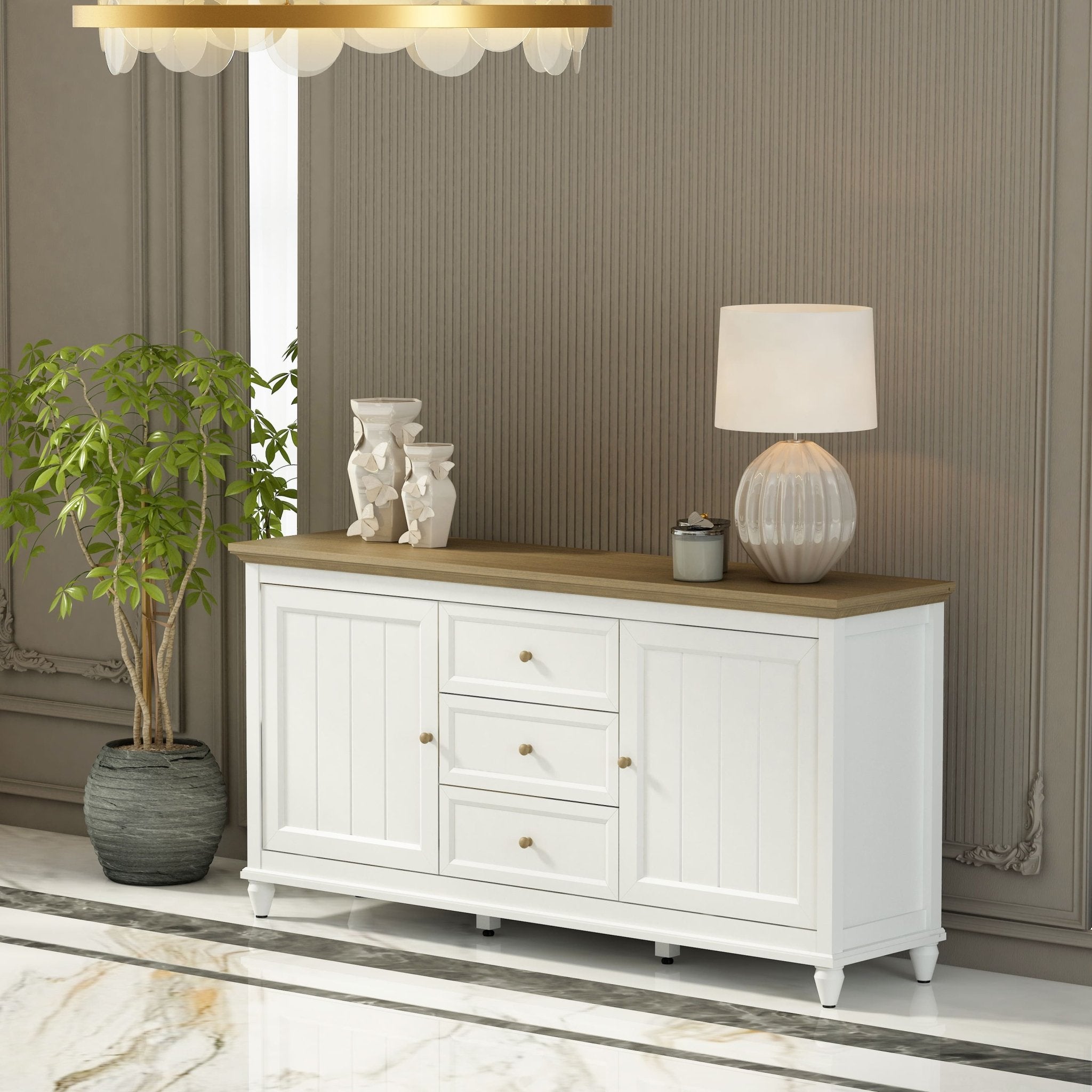 Chenon Sideboard – Furniture (Grey) by Anderson Teak