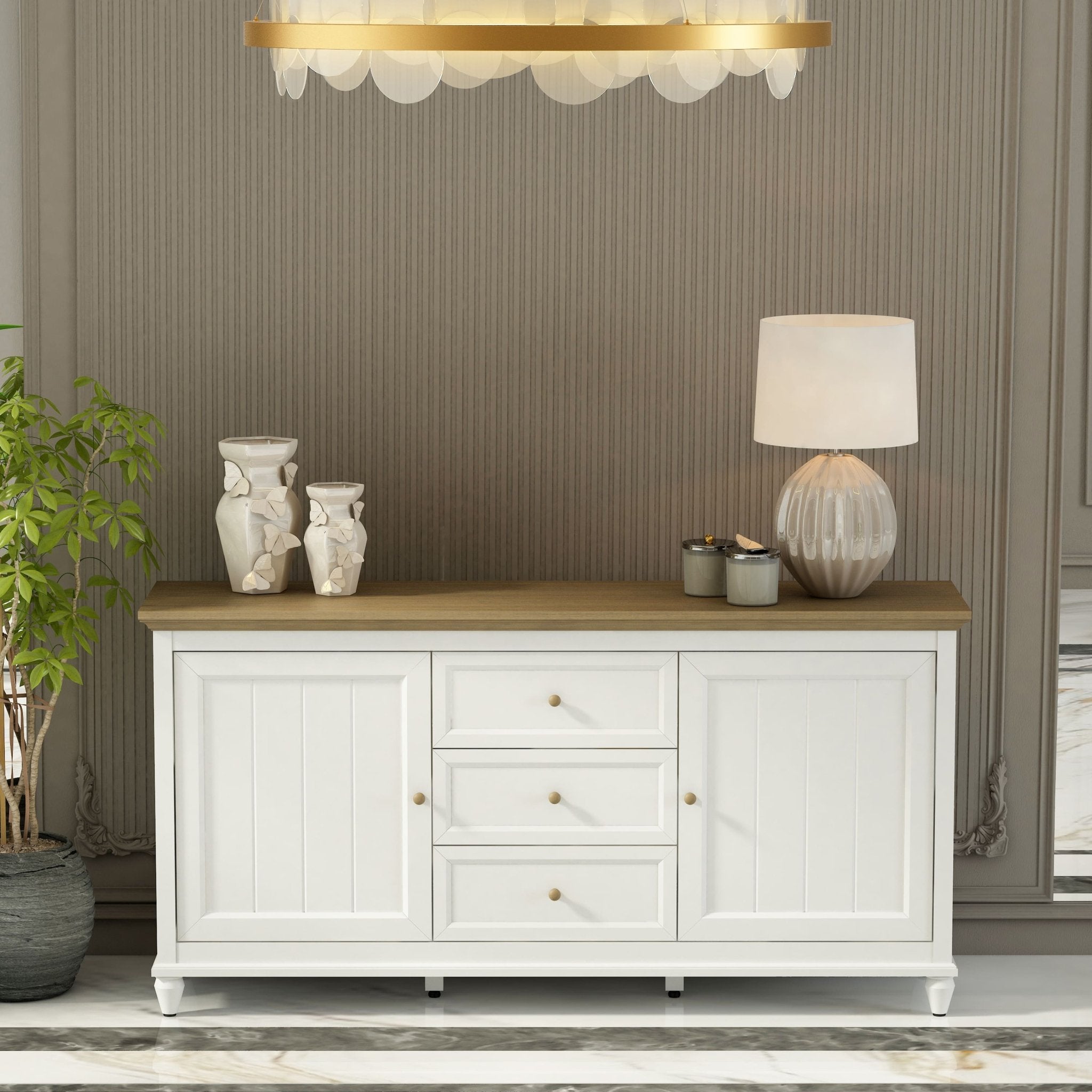 Chenon Sideboard – Furniture (Grey) by Anderson Teak