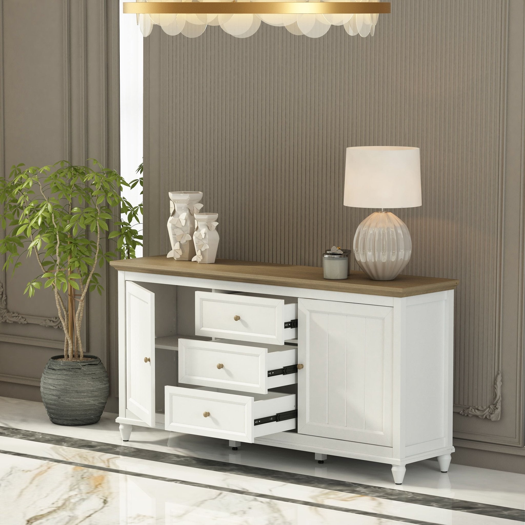 Chenon Sideboard – Furniture (Grey) by Anderson Teak