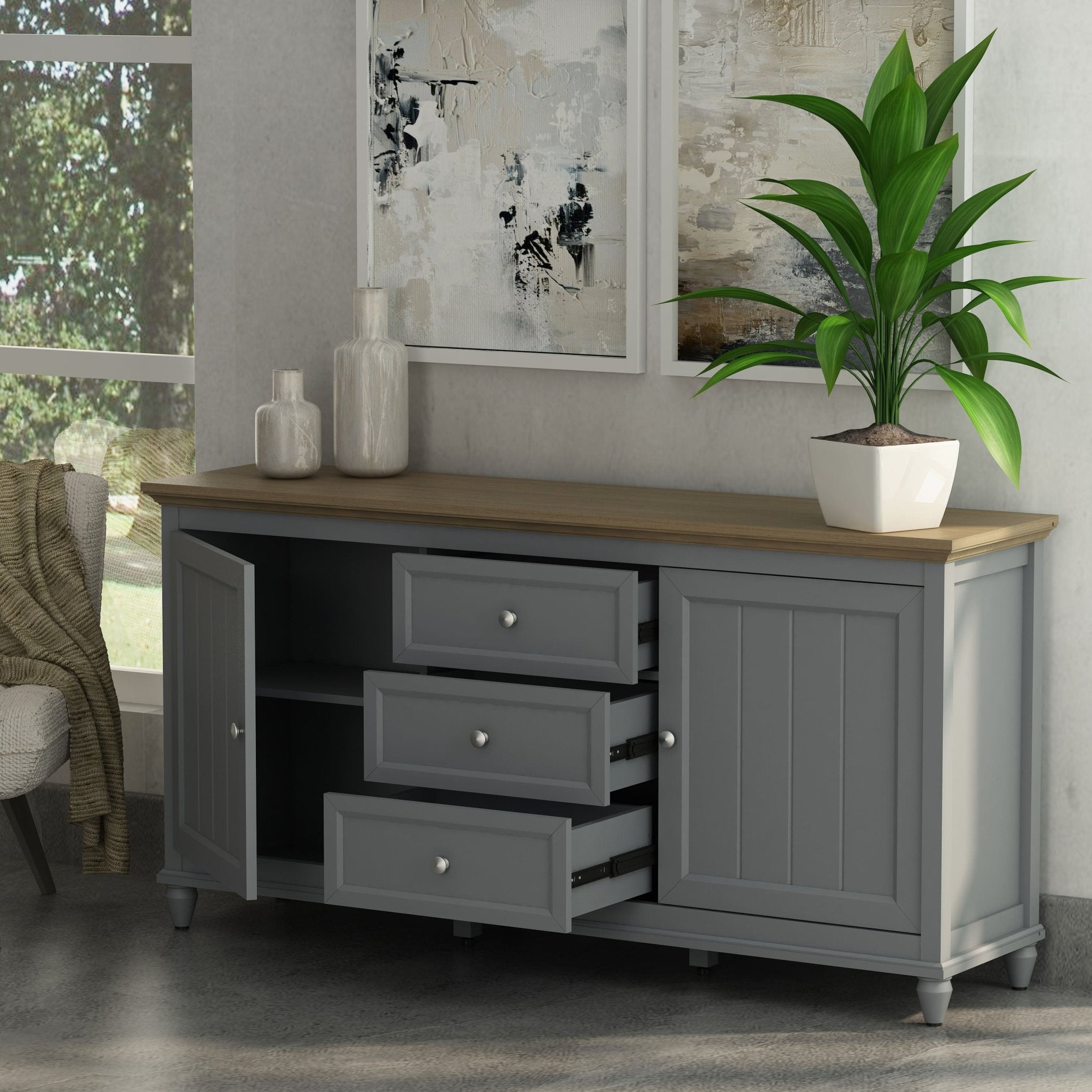 Chenon Sideboard – Furniture (White) by Anderson Teak