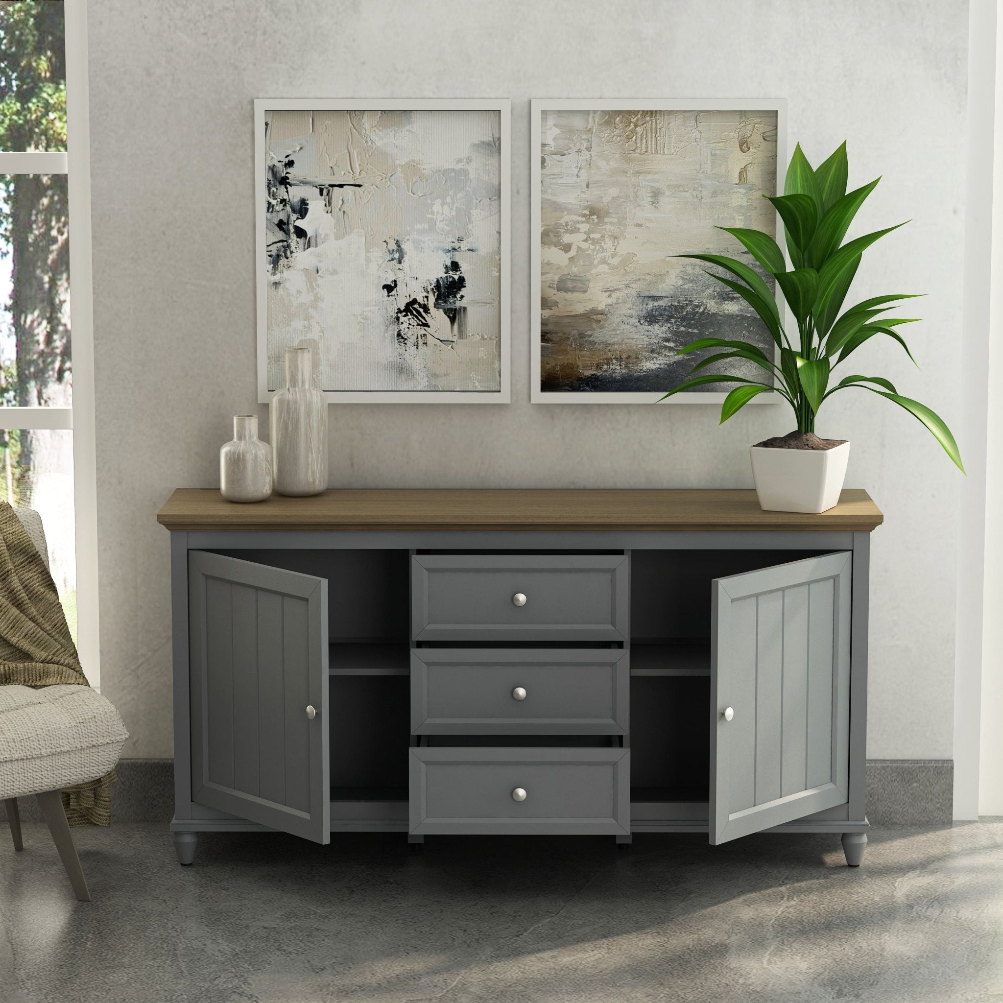 Chenon Sideboard – Furniture (White) by Anderson Teak