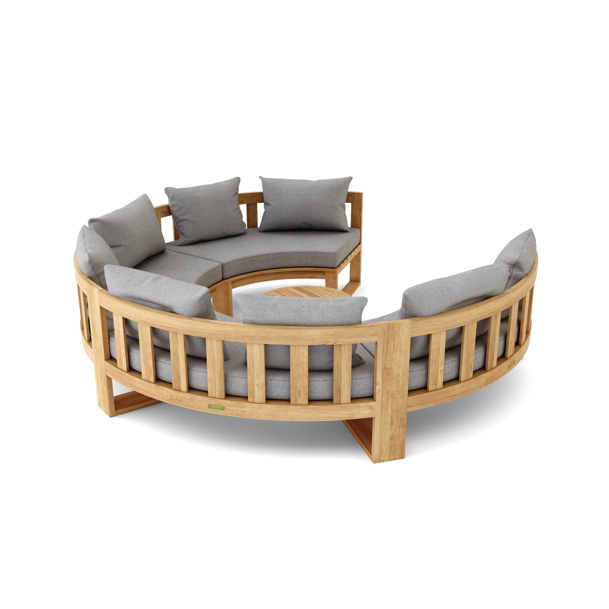 Circular Modular Deep Seating – (Cast Slate) by Anderson Teak