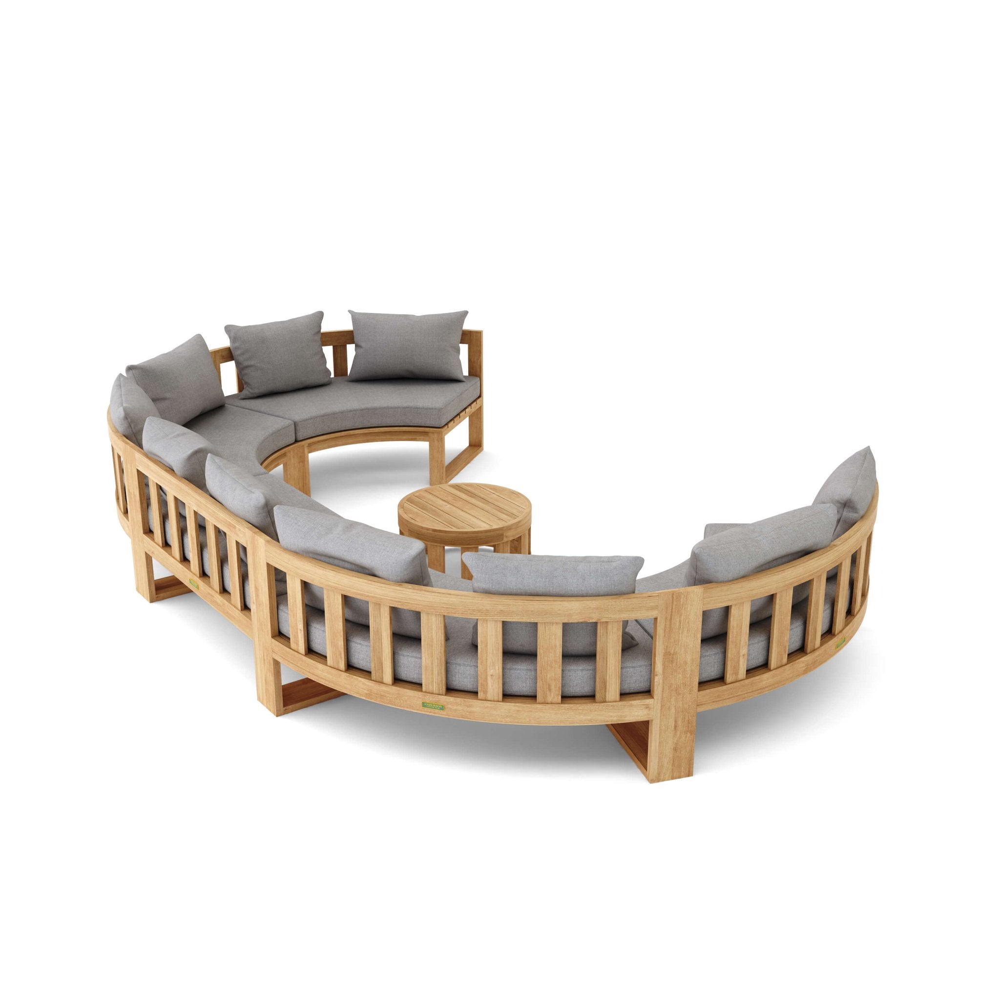 Circular Modular Deep Seating – (Cast Slate) by Anderson Teak