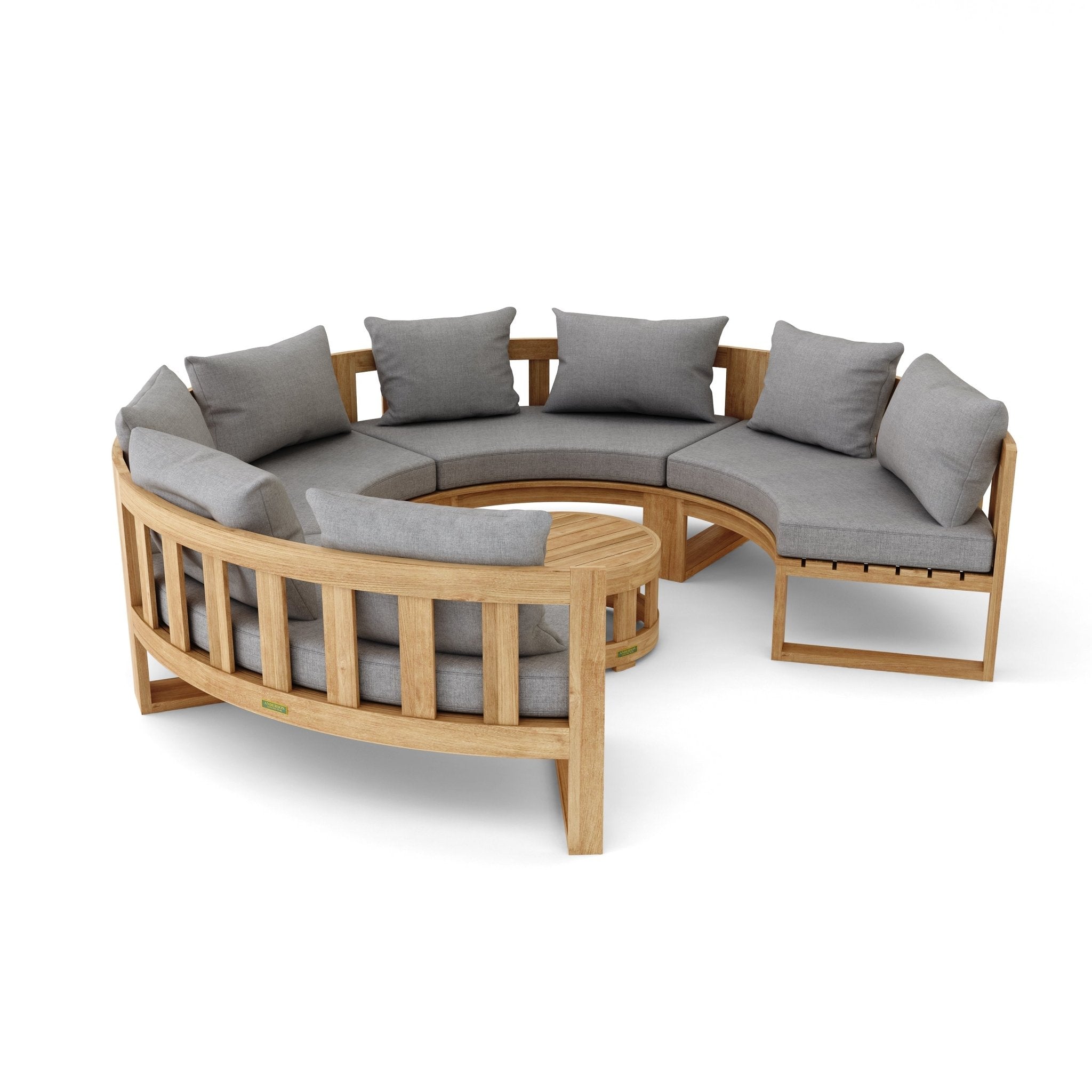 Circular Modular Deep Seating – (Cast Slate) by Anderson Teak