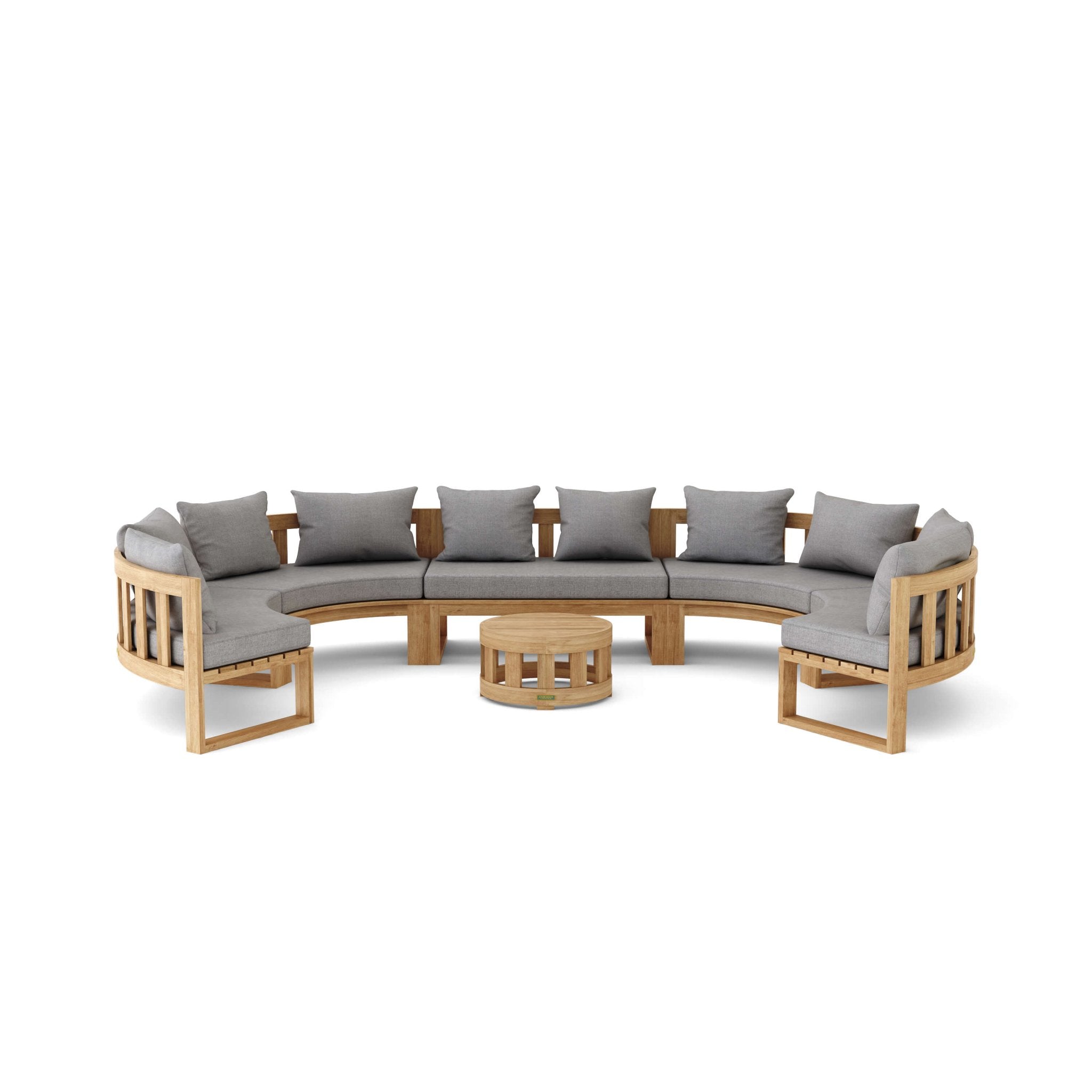 Circular Modular Deep Seating – (Cast Slate) by Anderson Teak