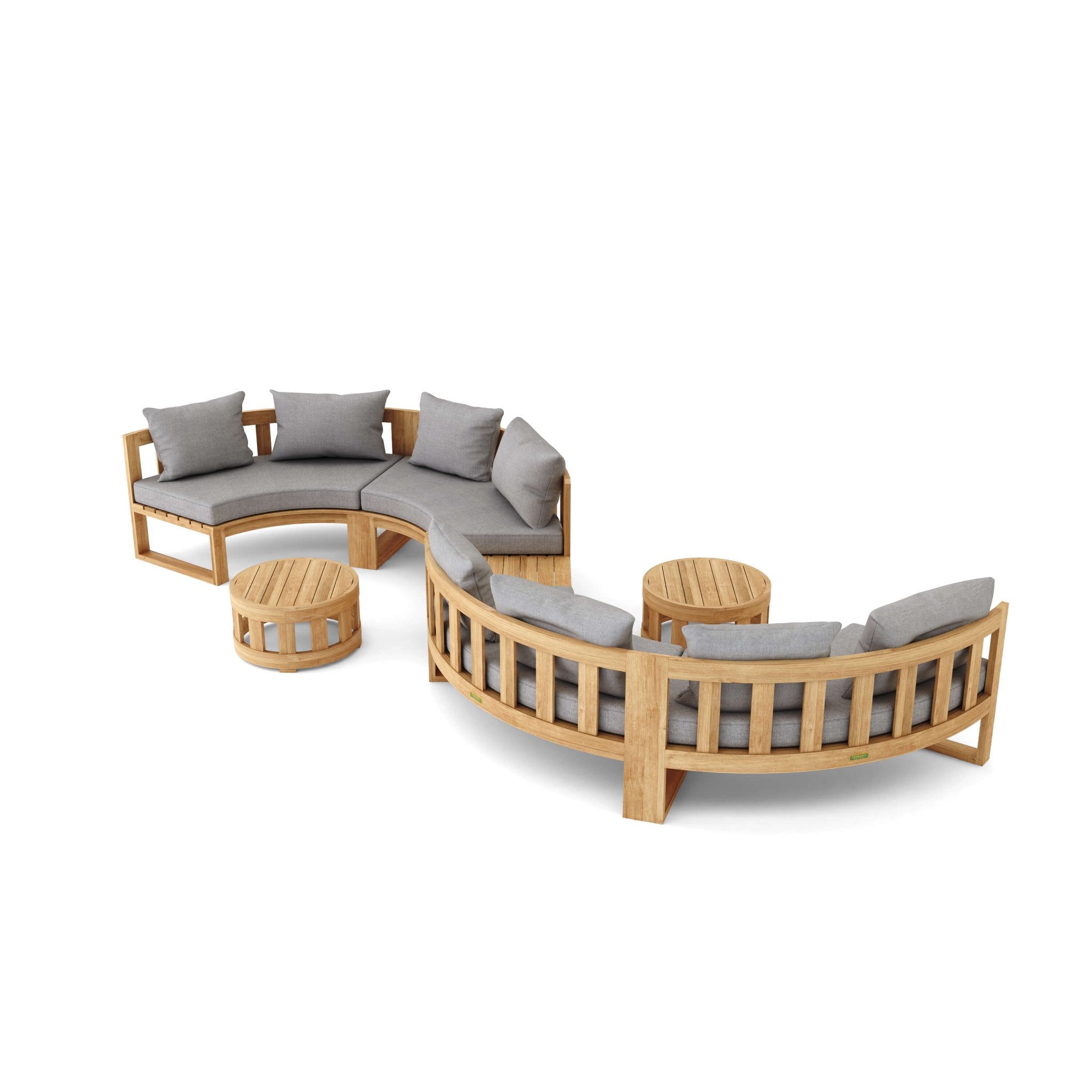 Circular Modular Deep Seating – (Cast Slate) by Anderson Teak
