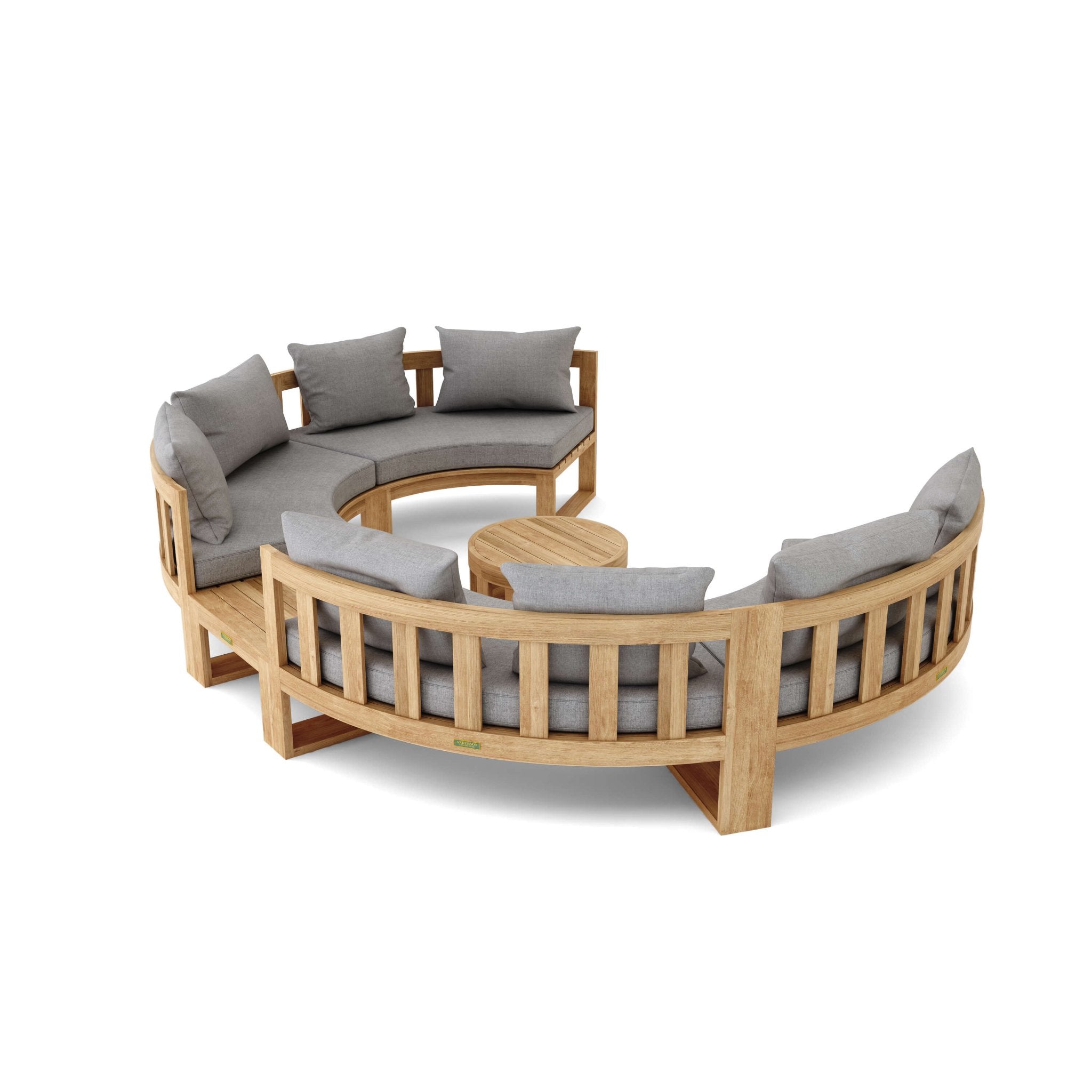 Circular Modular Deep Seating – (Cast Slate) by Anderson Teak