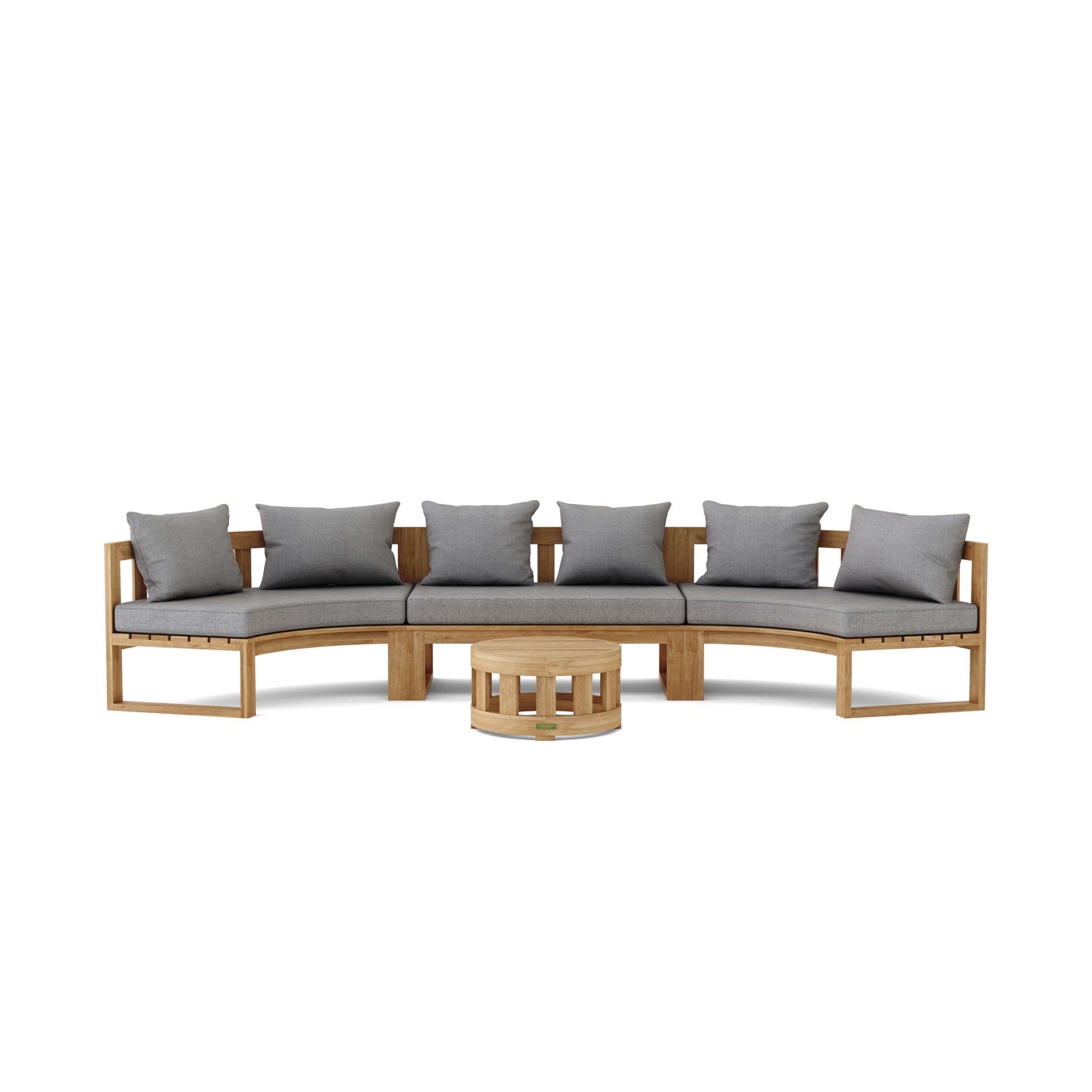 Circular Modular Deep Seating – (Cast Slate) by Anderson Teak