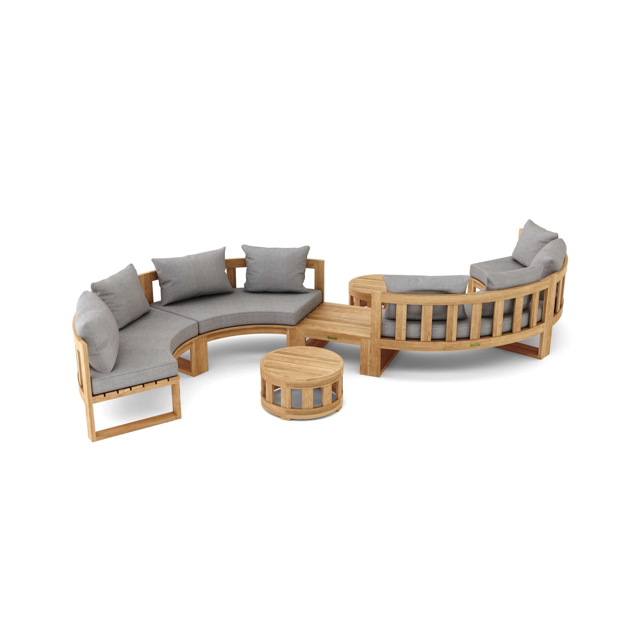 Circular Modular Deep Seating – (Cast Slate) by Anderson Teak