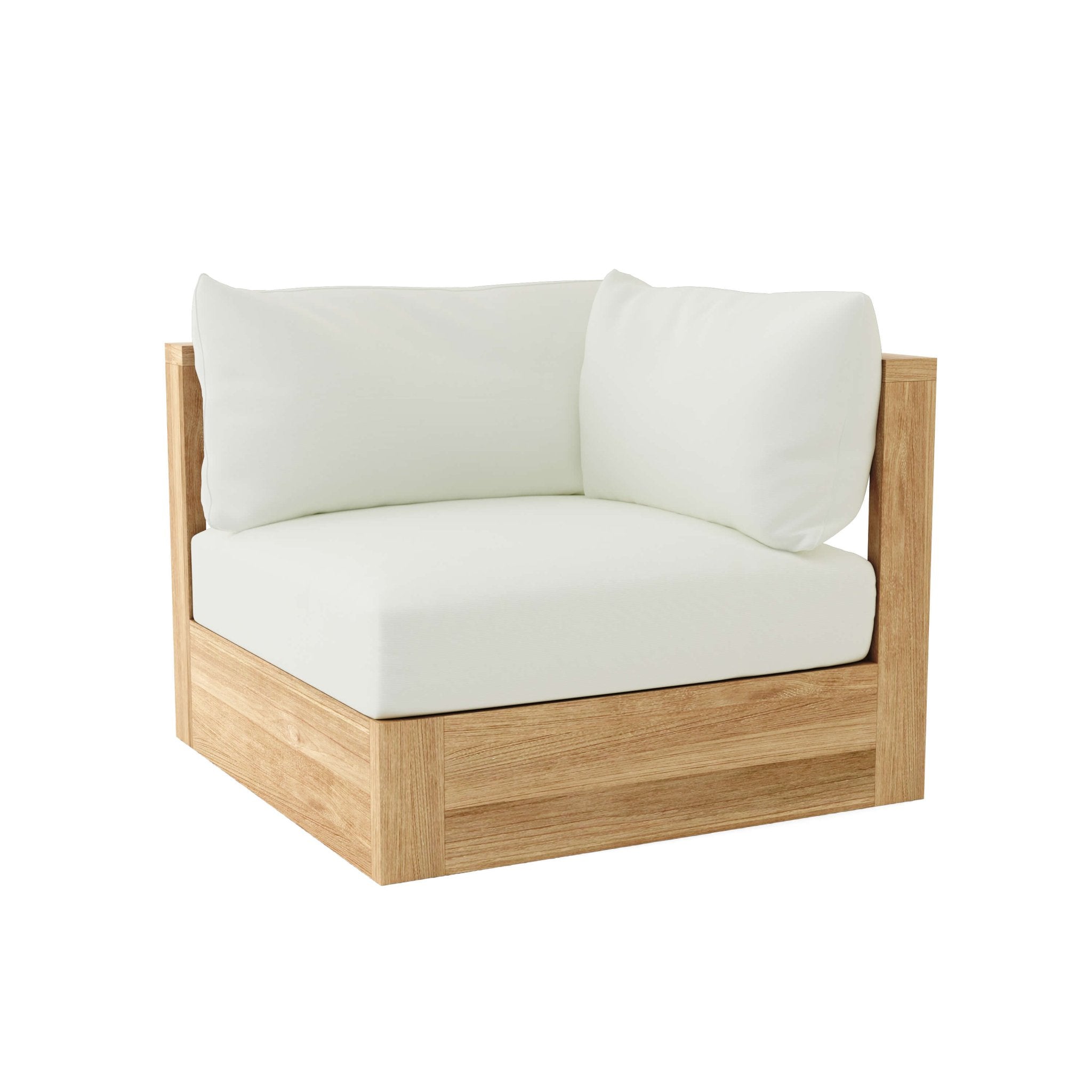 Copacabana Deep Seating Corner Modular – Outdoor Chairs (Natural) by Anderson Teak