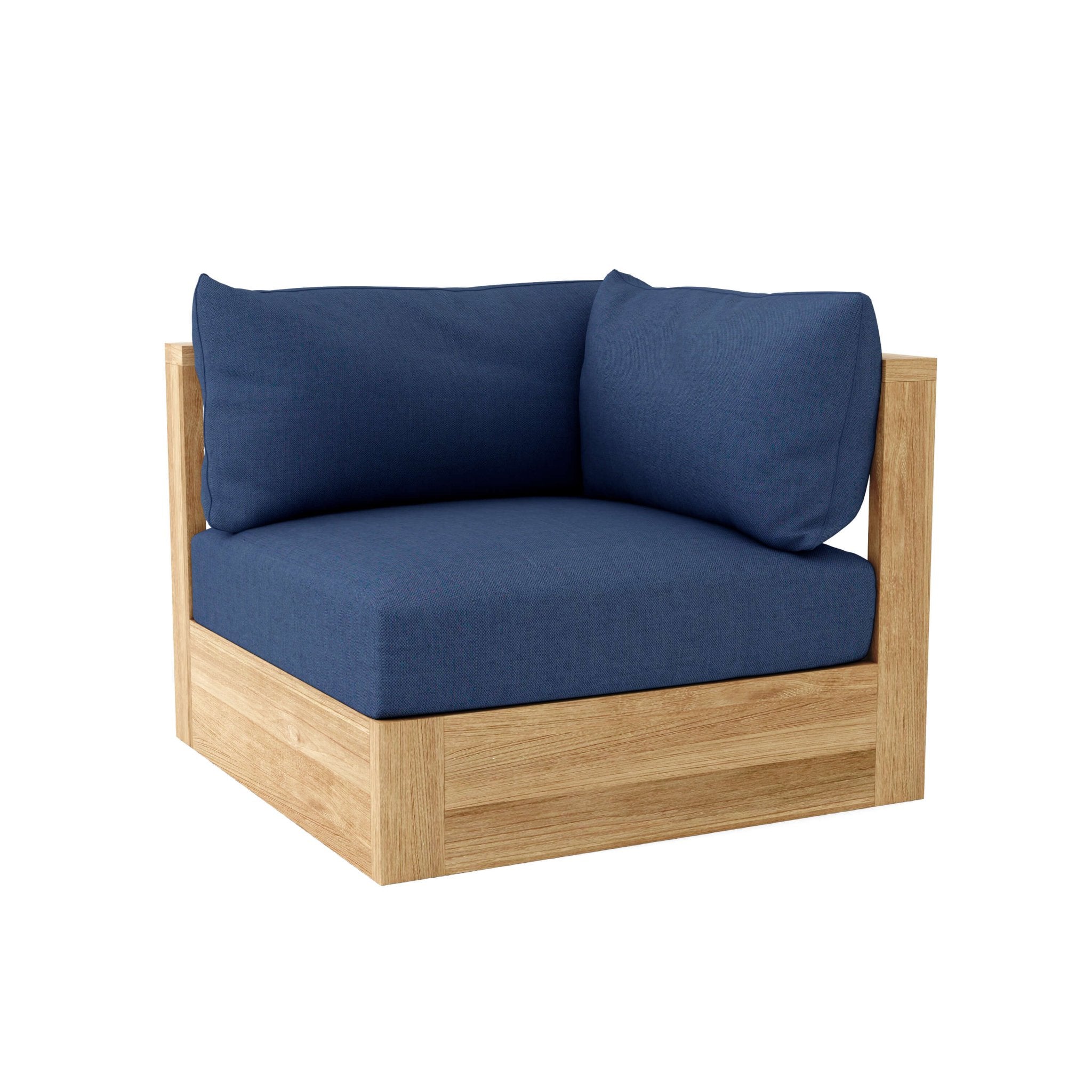 Copacabana Deep Seating Corner Modular – Outdoor Chairs (Navy) by Anderson Teak