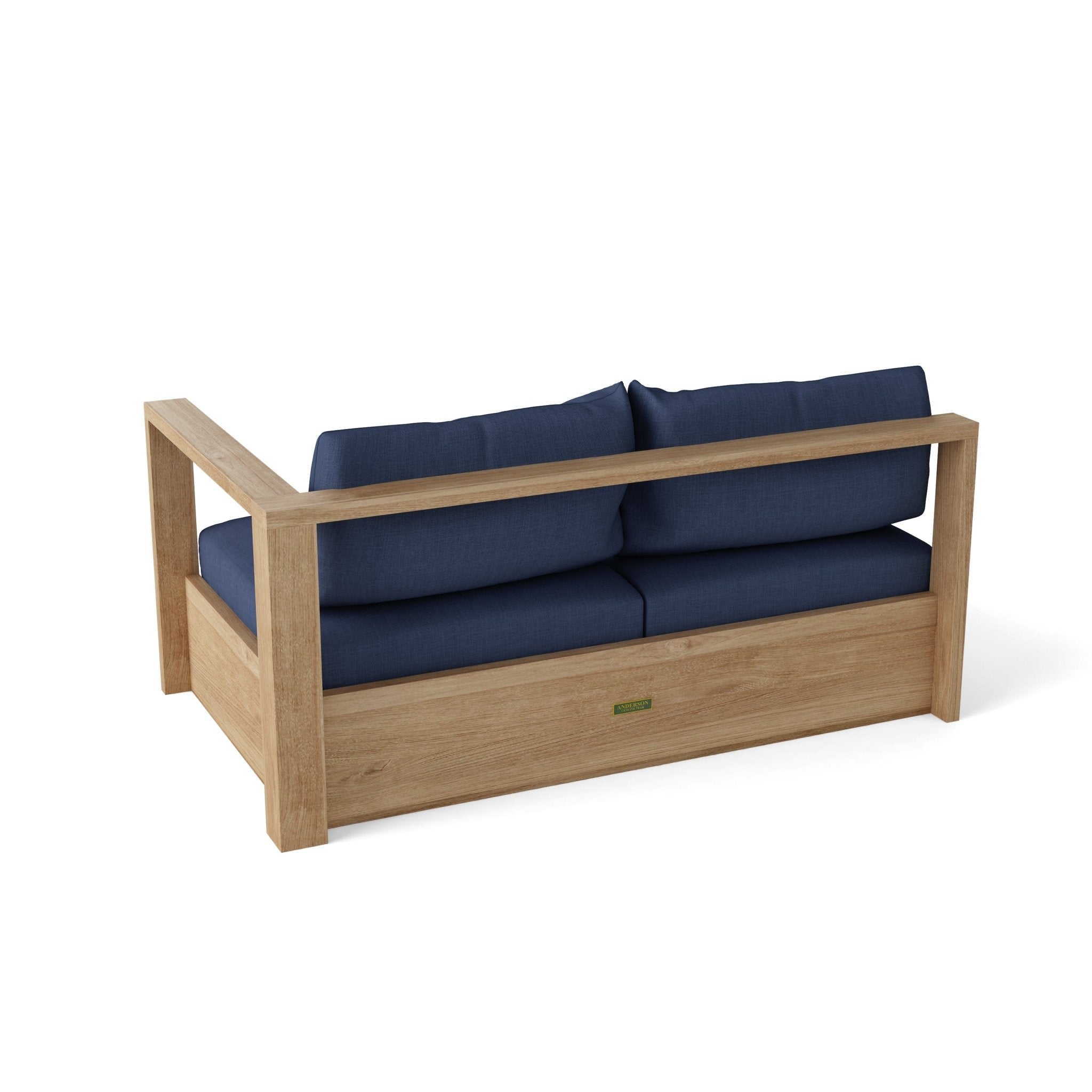 Copacabana Deep Seating Left Loveseat – Outdoor Sofas (Cast Slate) by Anderson Teak