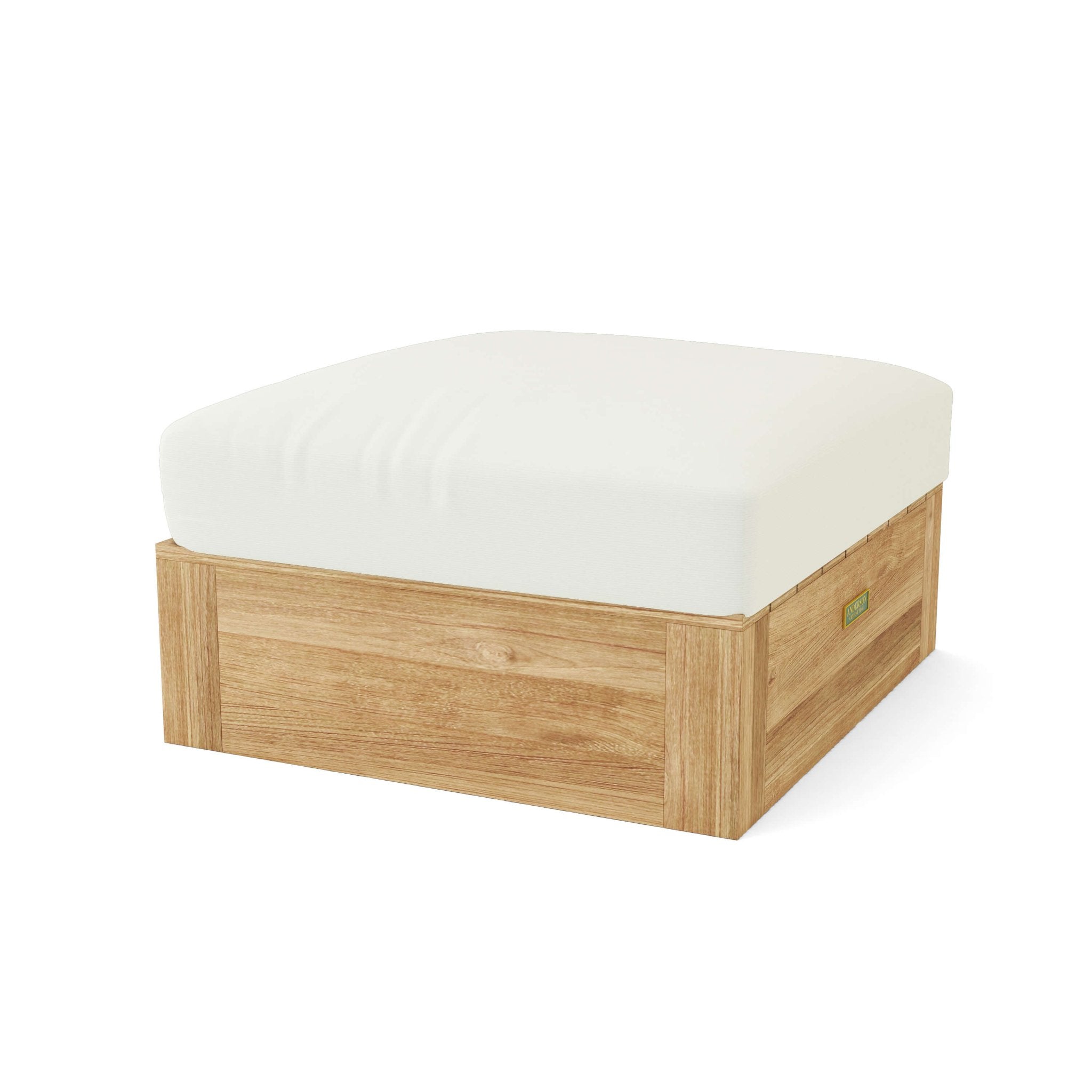 Copacabana Ottoman – Outdoor Ottomans (Natural) by Anderson Teak