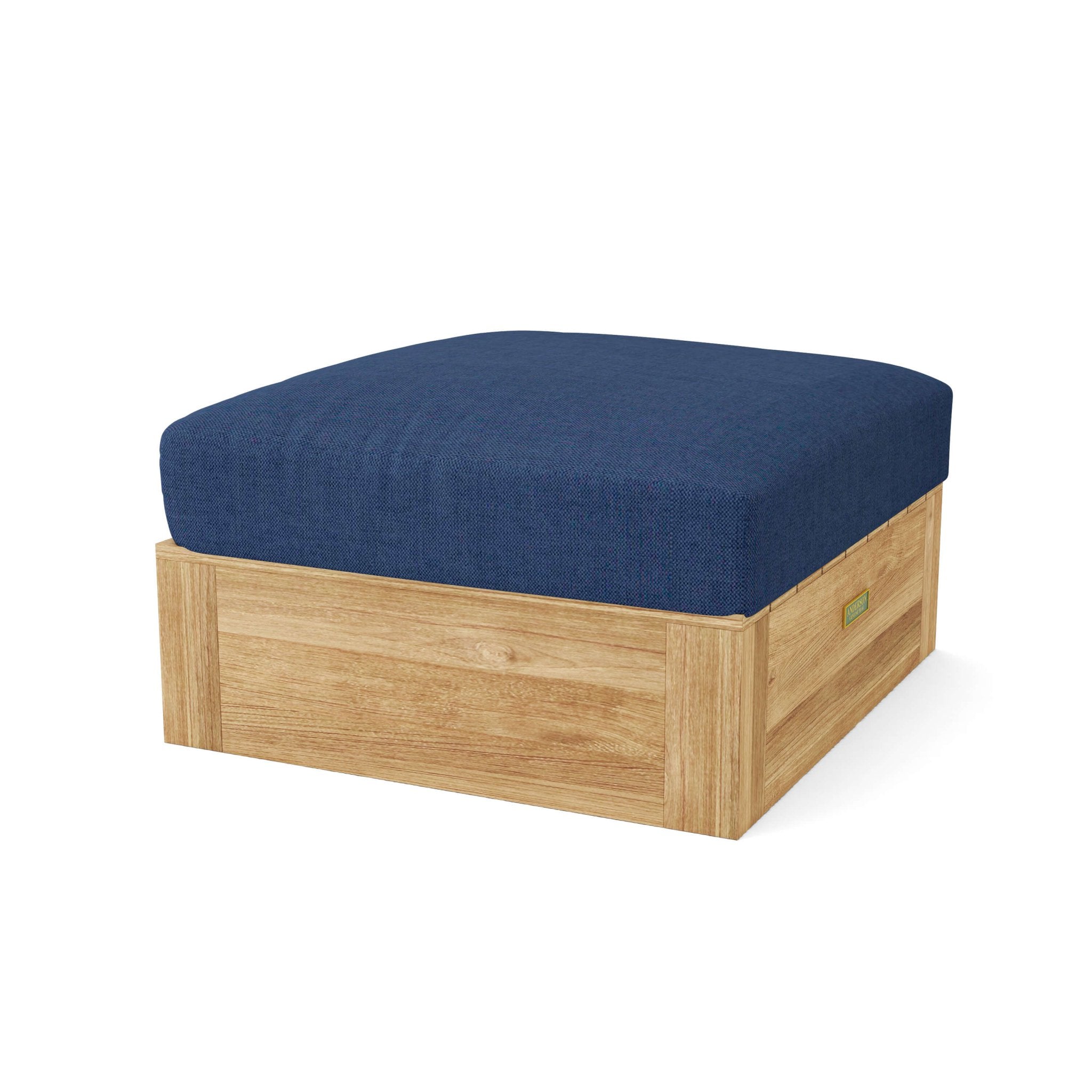 Copacabana Ottoman – Outdoor Ottomans (Navy) by Anderson Teak