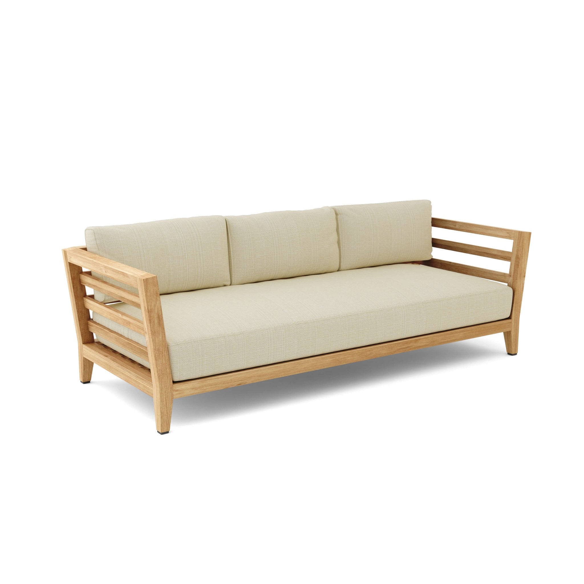 Cordoba Deep Seating Sofa – Teak Sofa (Linen Antique Beige) by Anderson Teak