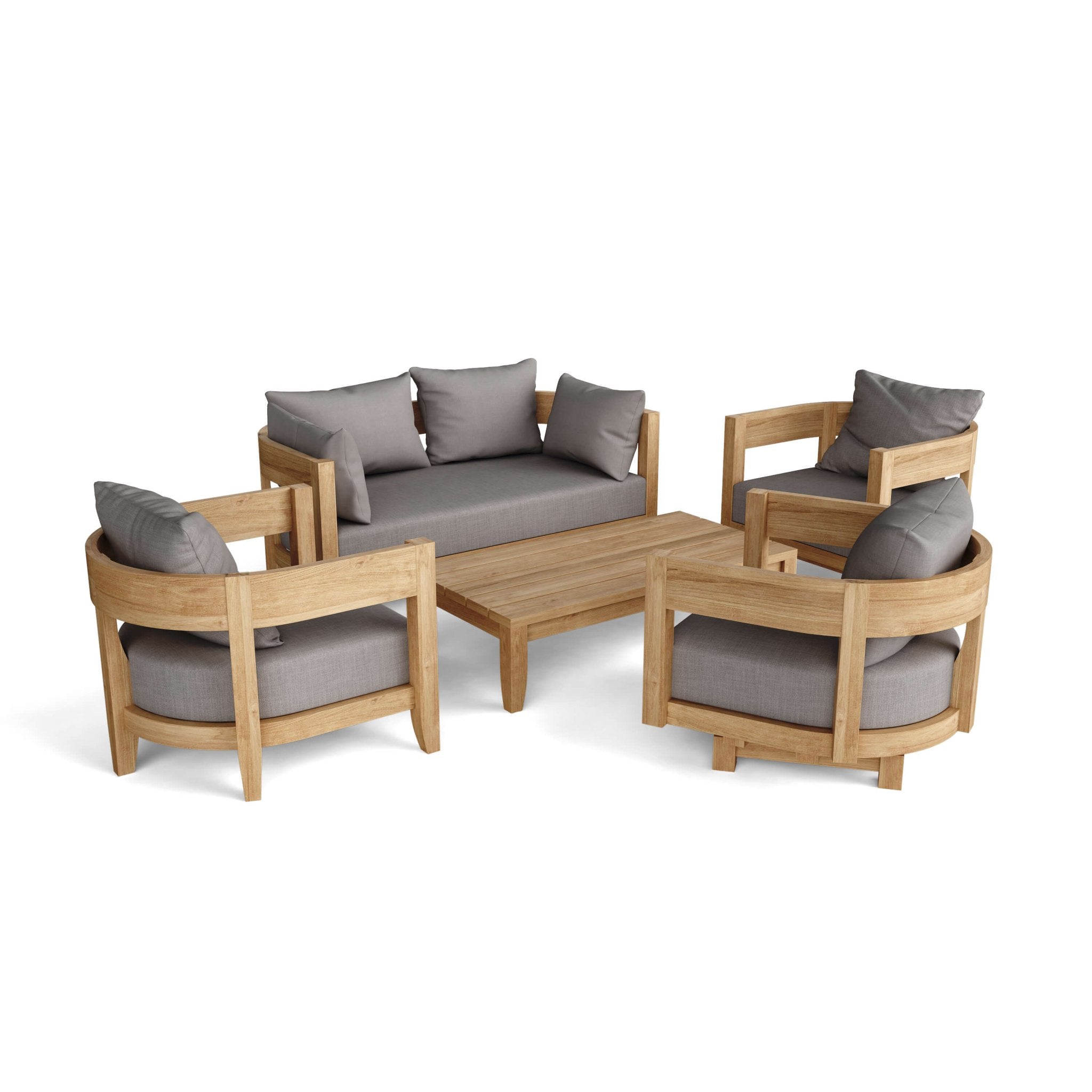 Coronado Deep Seating Set – Deep Seating Set (Cast Slate) by Anderson Teak