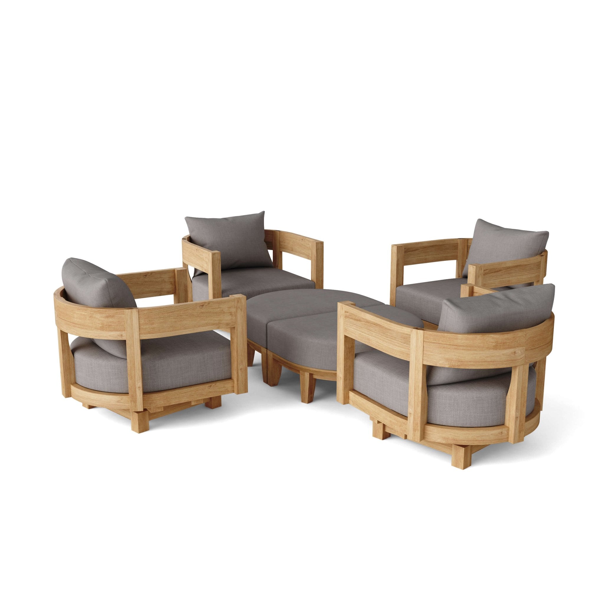 Coronado Deep Seating Set – Outdoor Seating (Cast Slate) by Anderson Teak