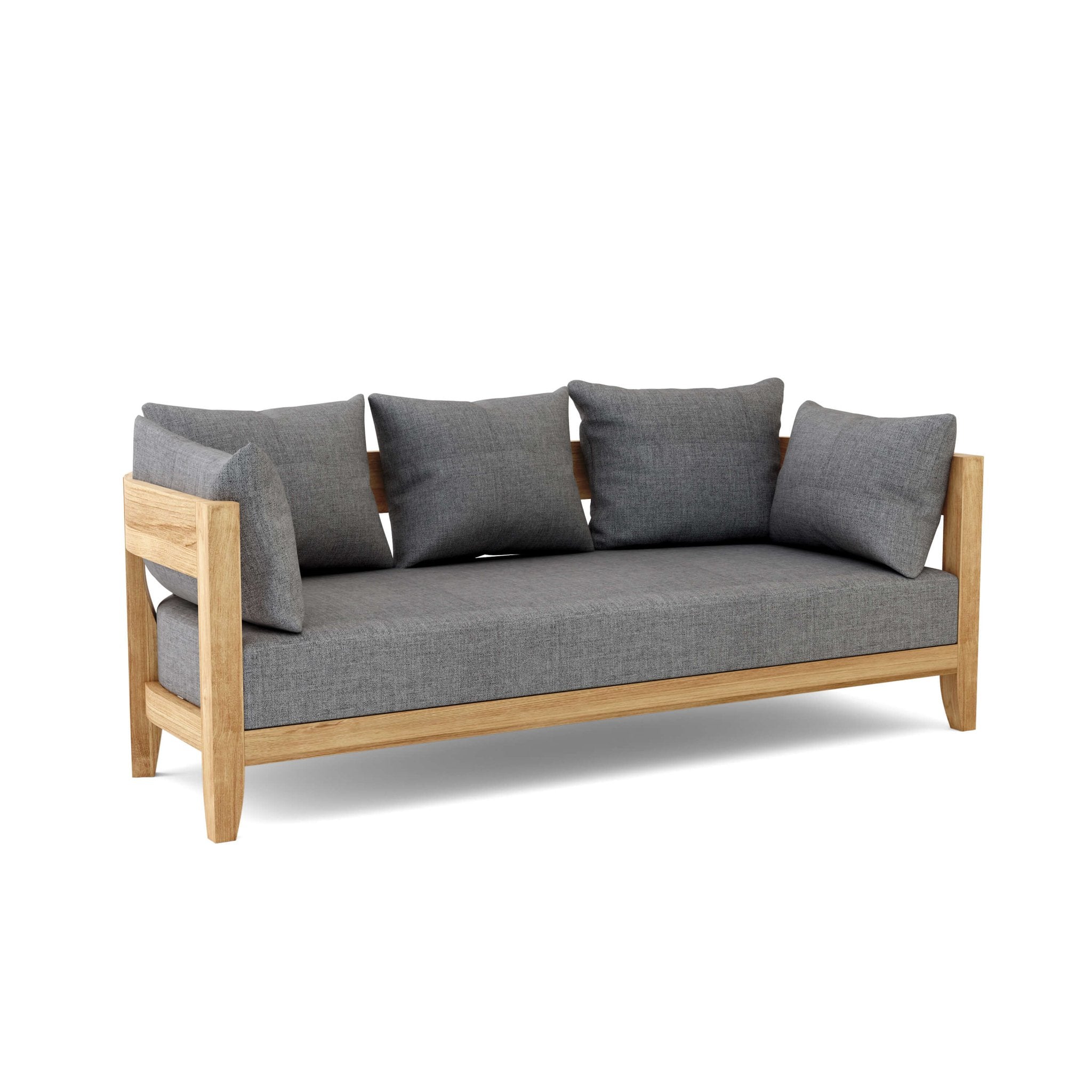 Coronado Deep Seating Sofa – Teak Sofa (Cast Slate) by Anderson Teak