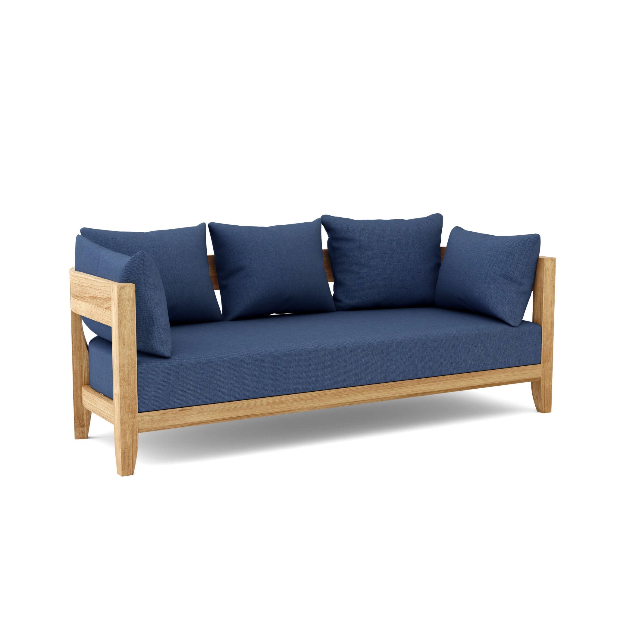 Coronado Deep Seating Sofa – Teak Sofa (Navy) by Anderson Teak