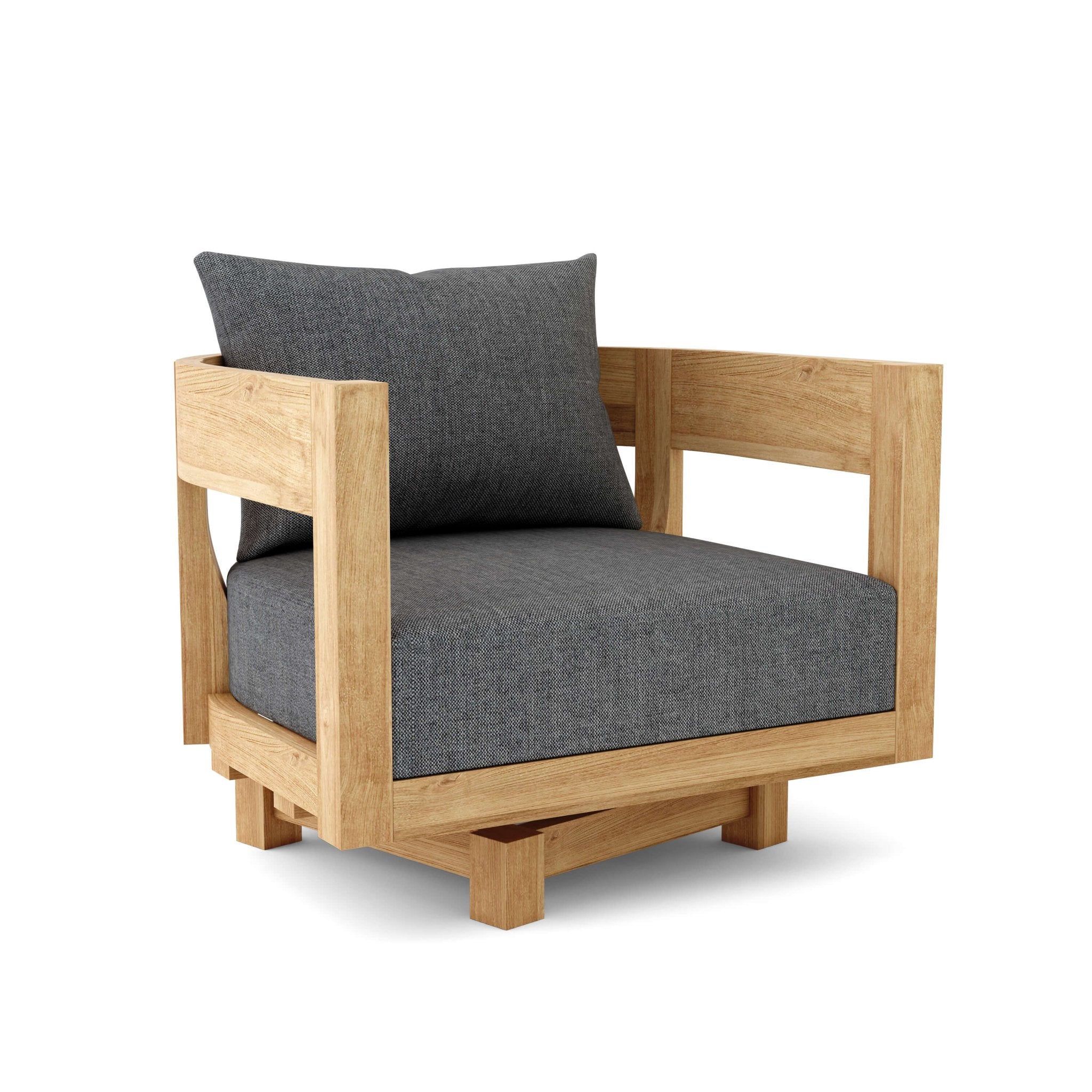 Coronado Deep Seating Swivel Armchair – (Cast Charcoal) by Anderson Teak