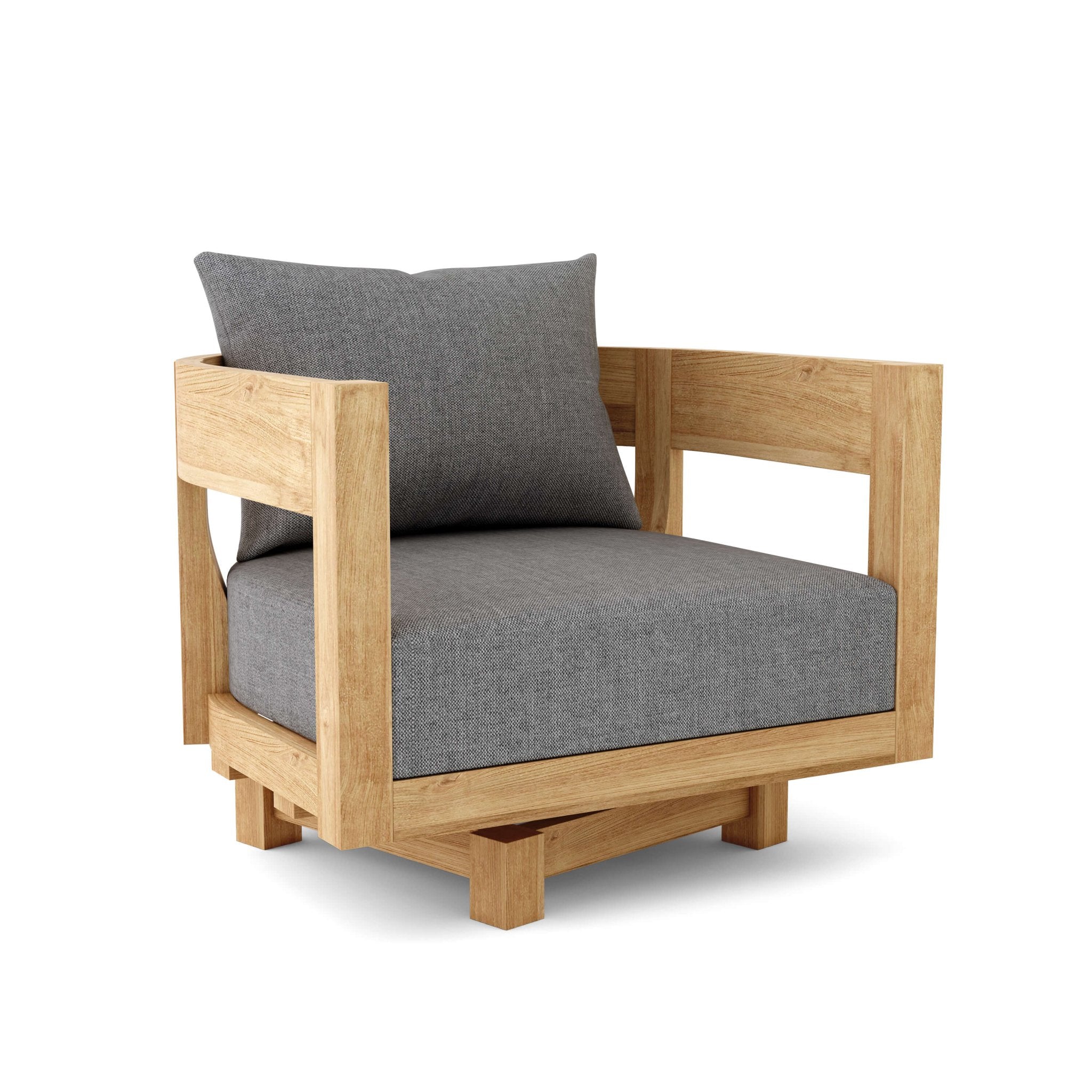 Coronado Deep Seating Swivel Armchair – (Cast Slate) by Anderson Teak