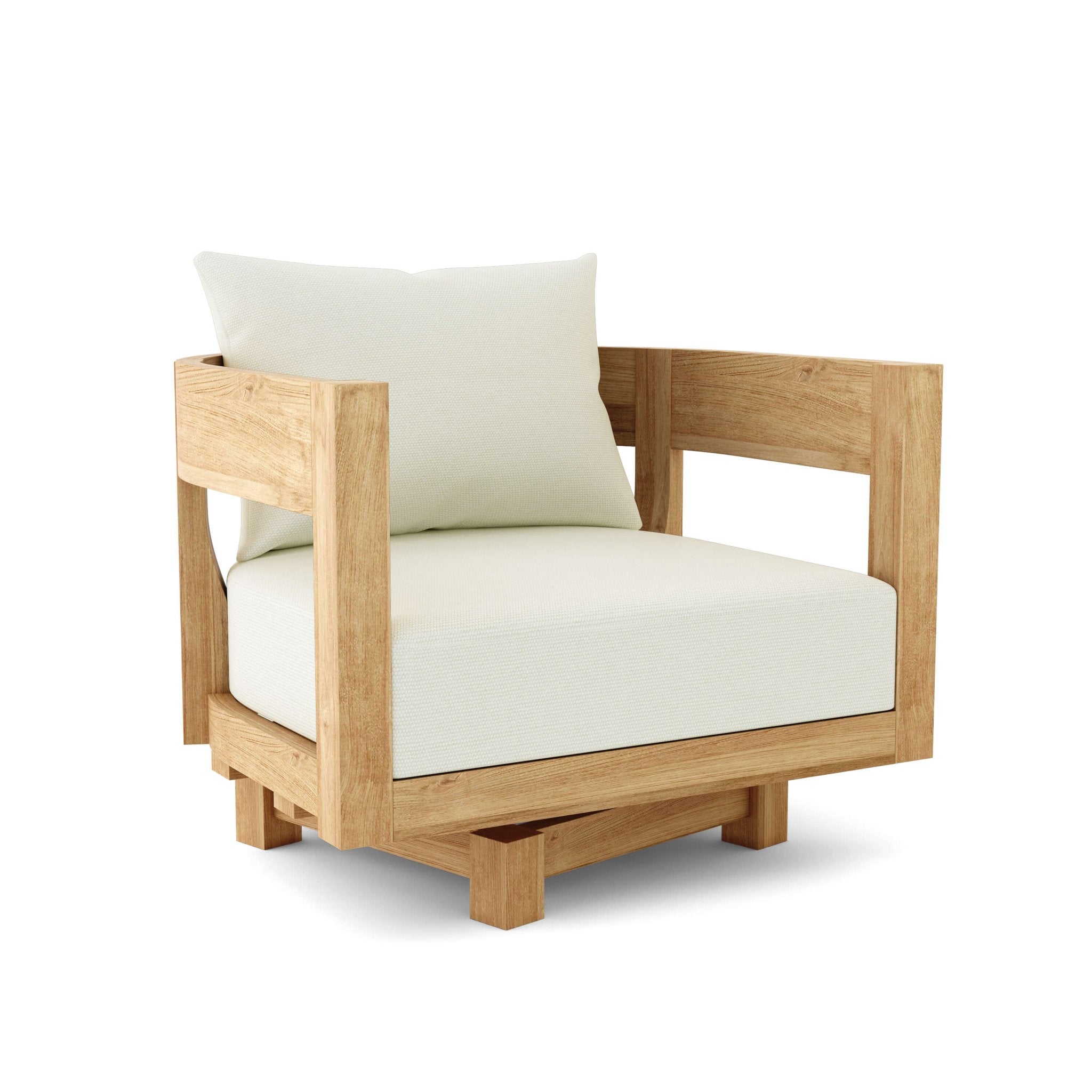 Coronado Deep Seating Swivel Armchair – (Natural) by Anderson Teak