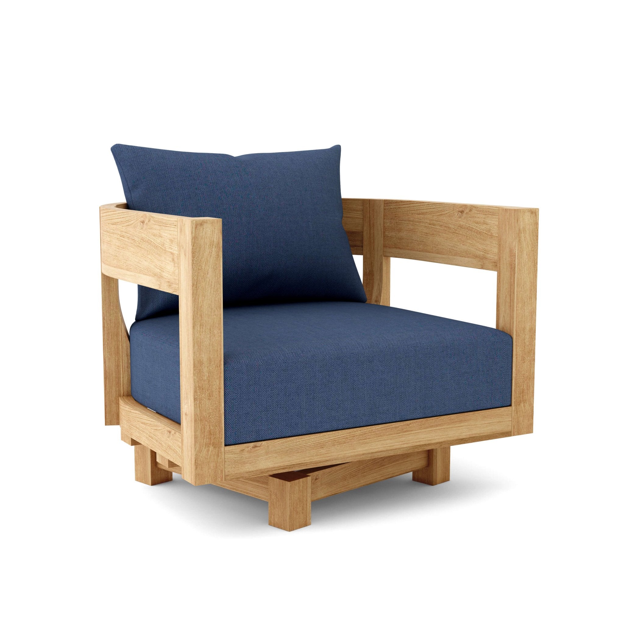 Coronado Deep Seating Swivel Armchair – (Navy) by Anderson Teak
