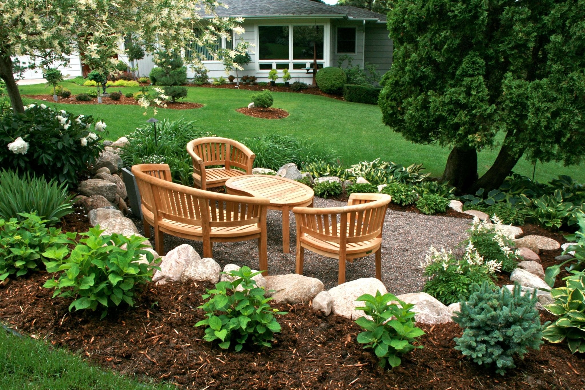 Curve 4 - pc Conversation Set – () by Anderson Teak