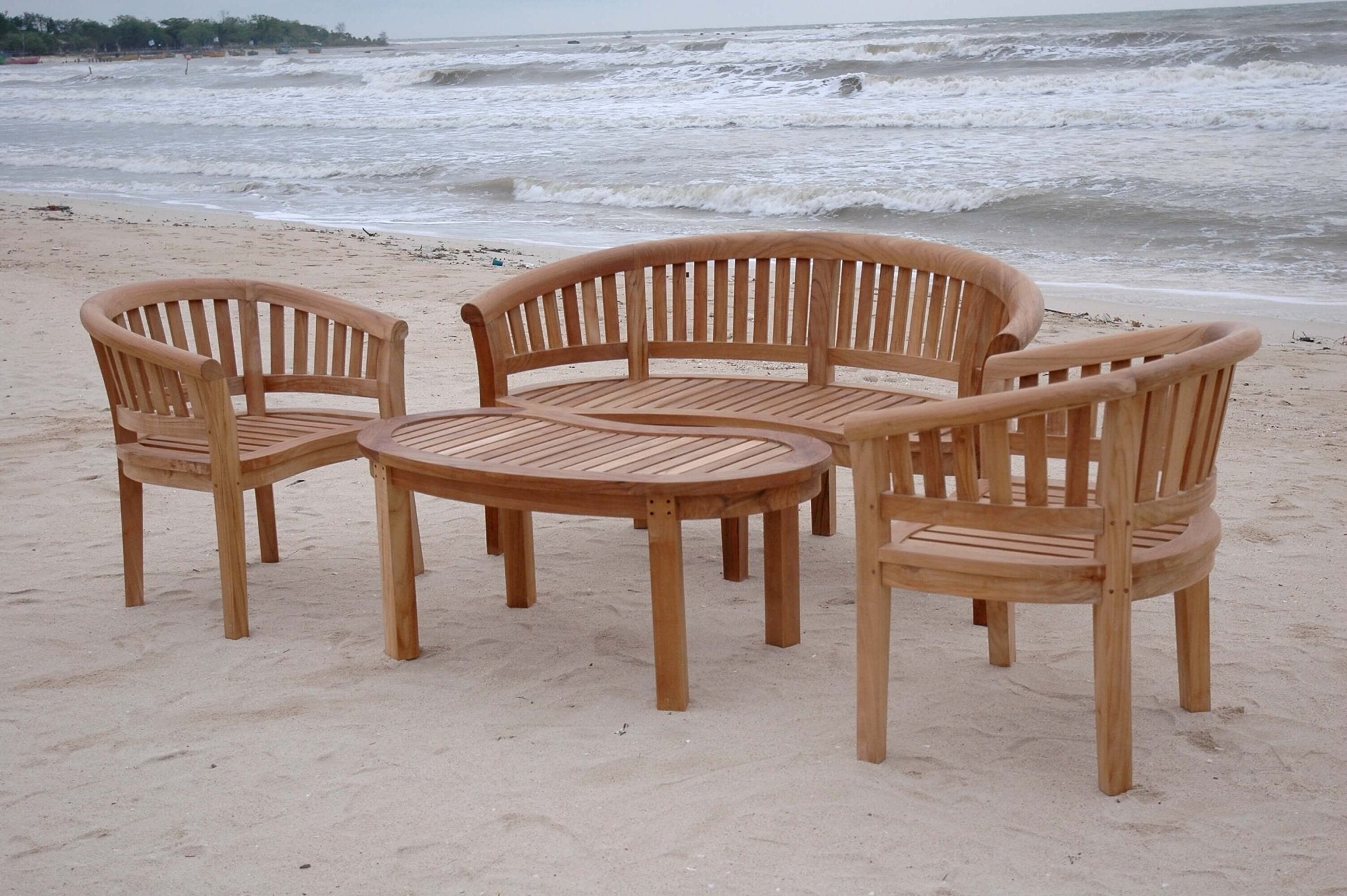 Curve 4 - pc Conversation Set – () by Anderson Teak