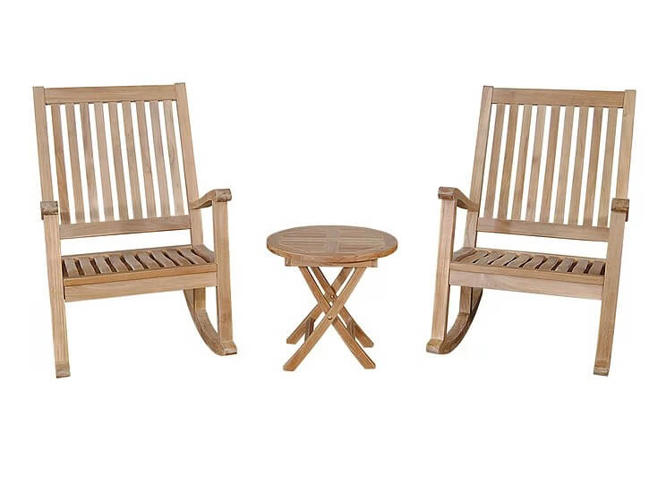 Del 3 - pc - Amo Rocking Armchair Set – () by Anderson Teak