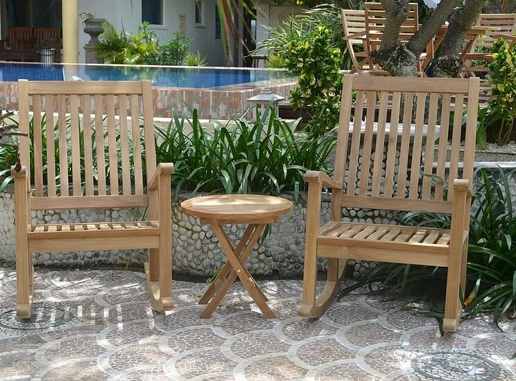 Del 3 - pc - Amo Rocking Armchair Set – () by Anderson Teak