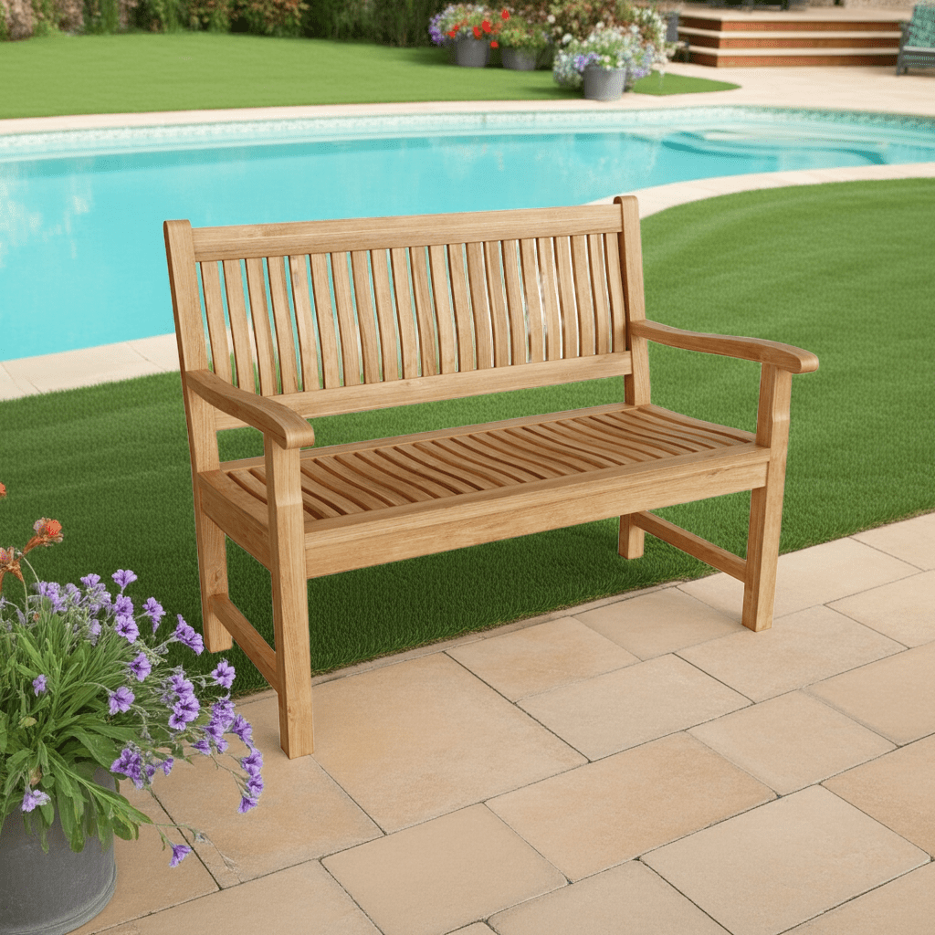 Del - Amo 2 Seater Bench – Teak Bench () by Anderson Teak
