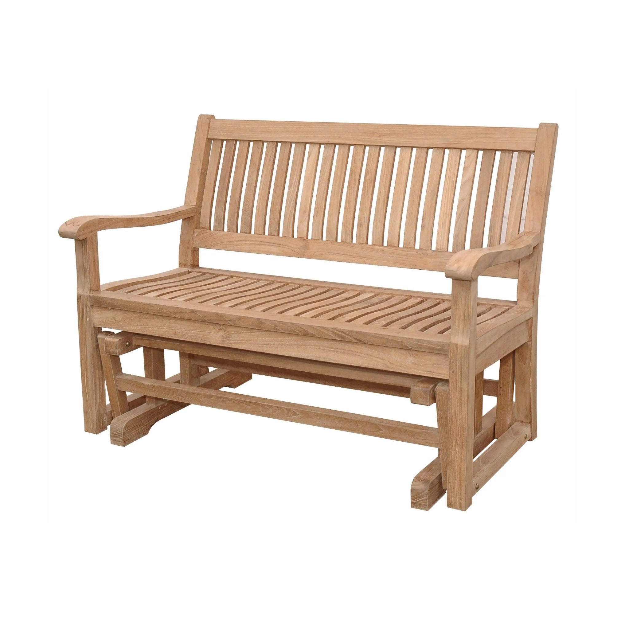 Del - Amo Glider – Teak Bench (Dimone Sequoia) by Anderson Teak