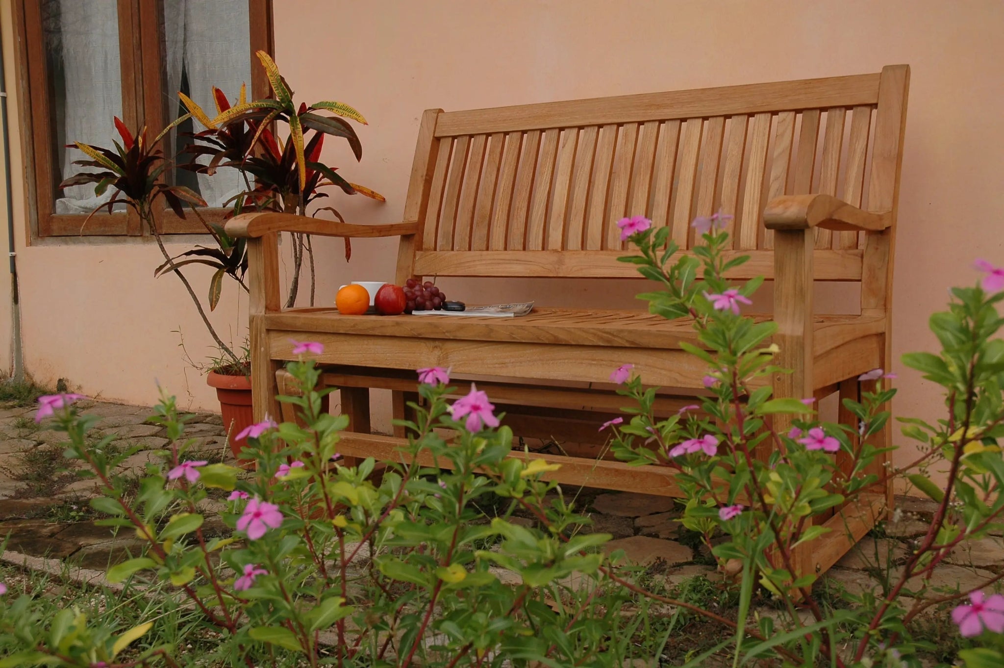 Del - Amo Glider – Teak Bench (No Cushion) by Anderson Teak