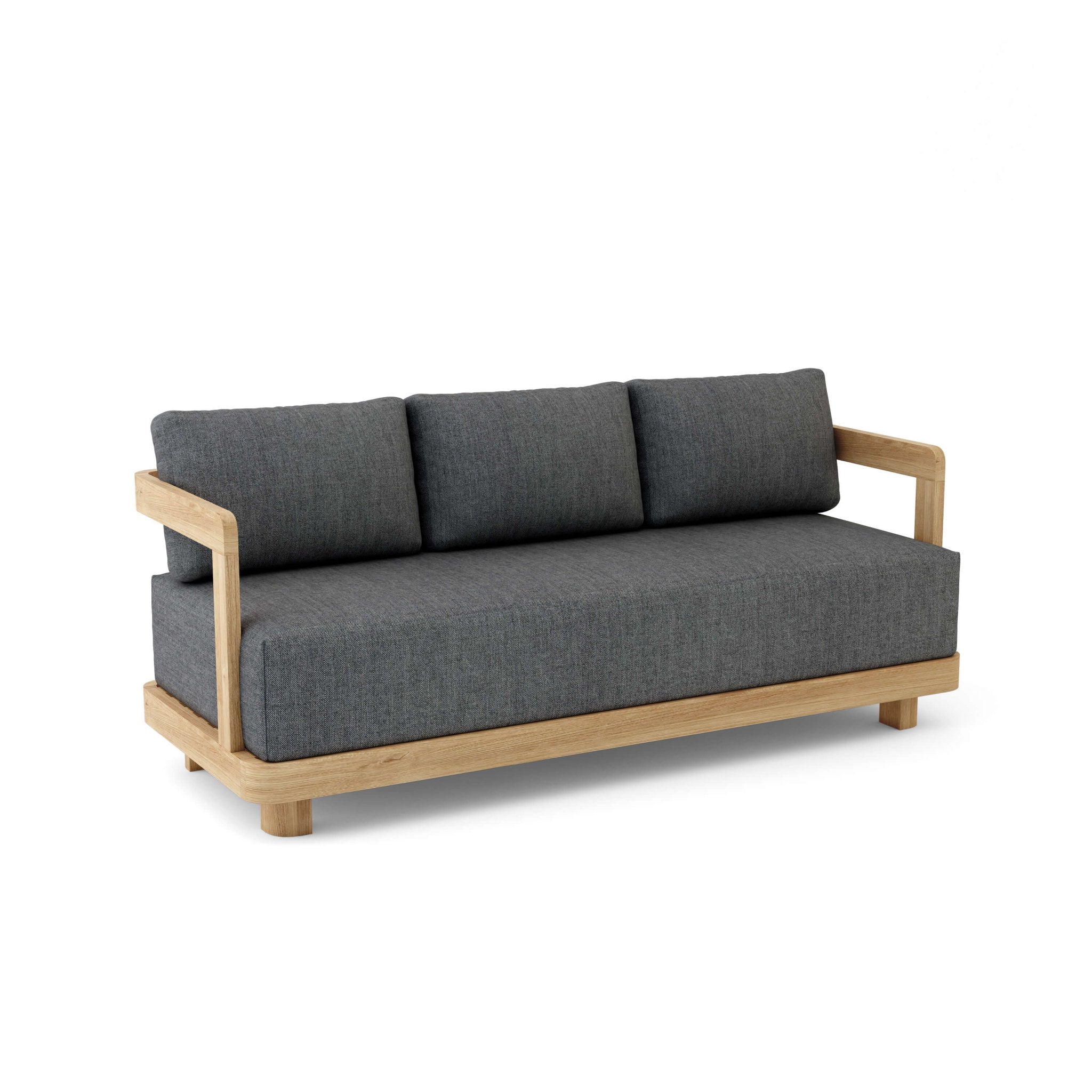 Granada Deep Seating Sofa – Teak Sofa (Cast Charcoal) by Anderson Teak