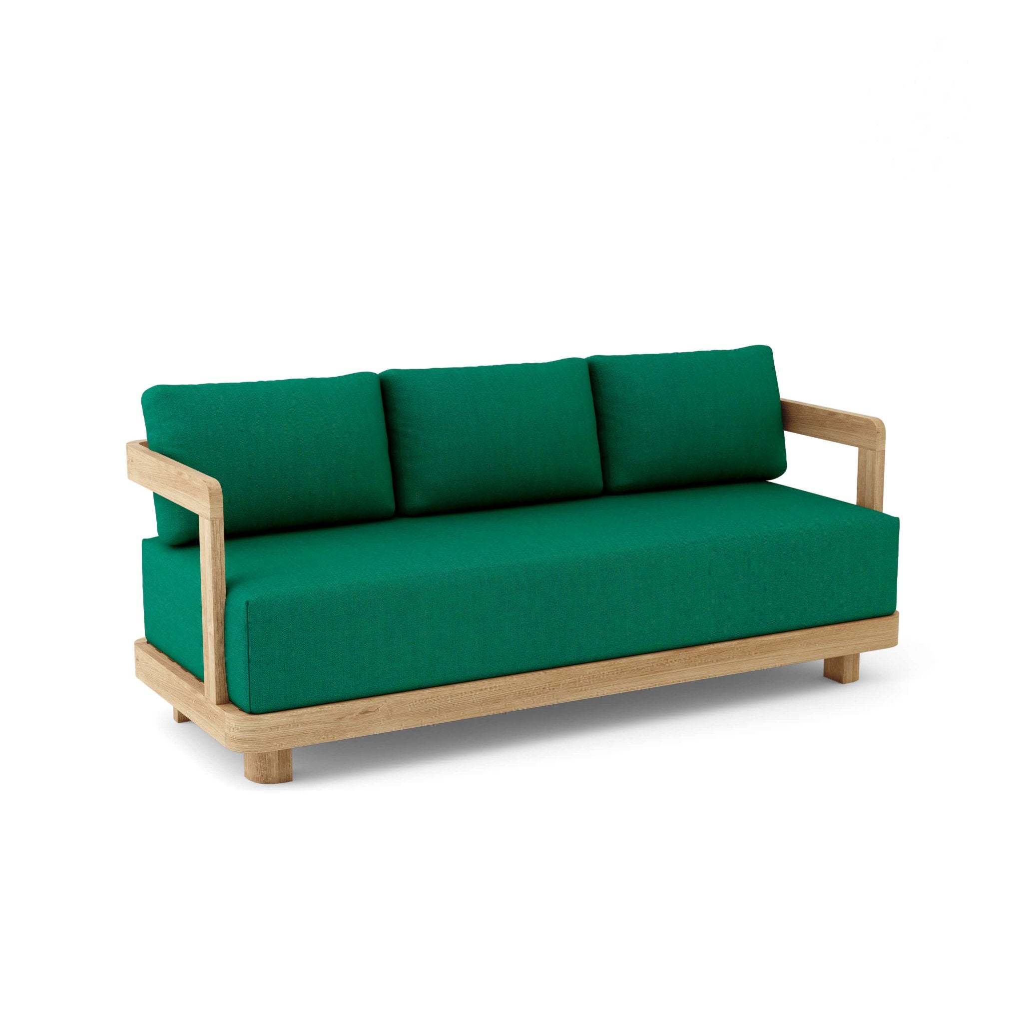 Granada Deep Seating Sofa – Teak Sofa (Forest Green) by Anderson Teak