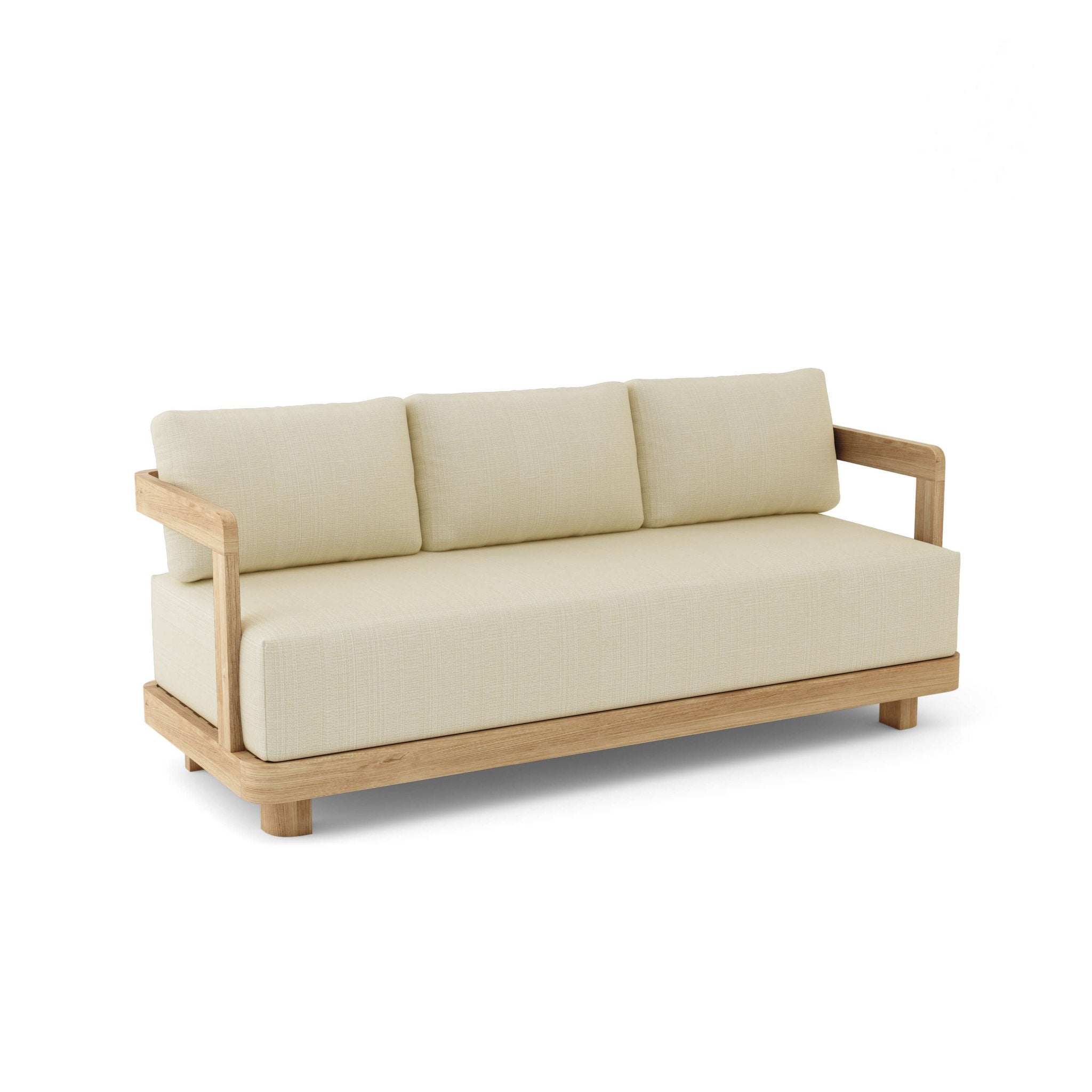 Granada Deep Seating Sofa – Teak Sofa (Linen Antique Beige) by Anderson Teak